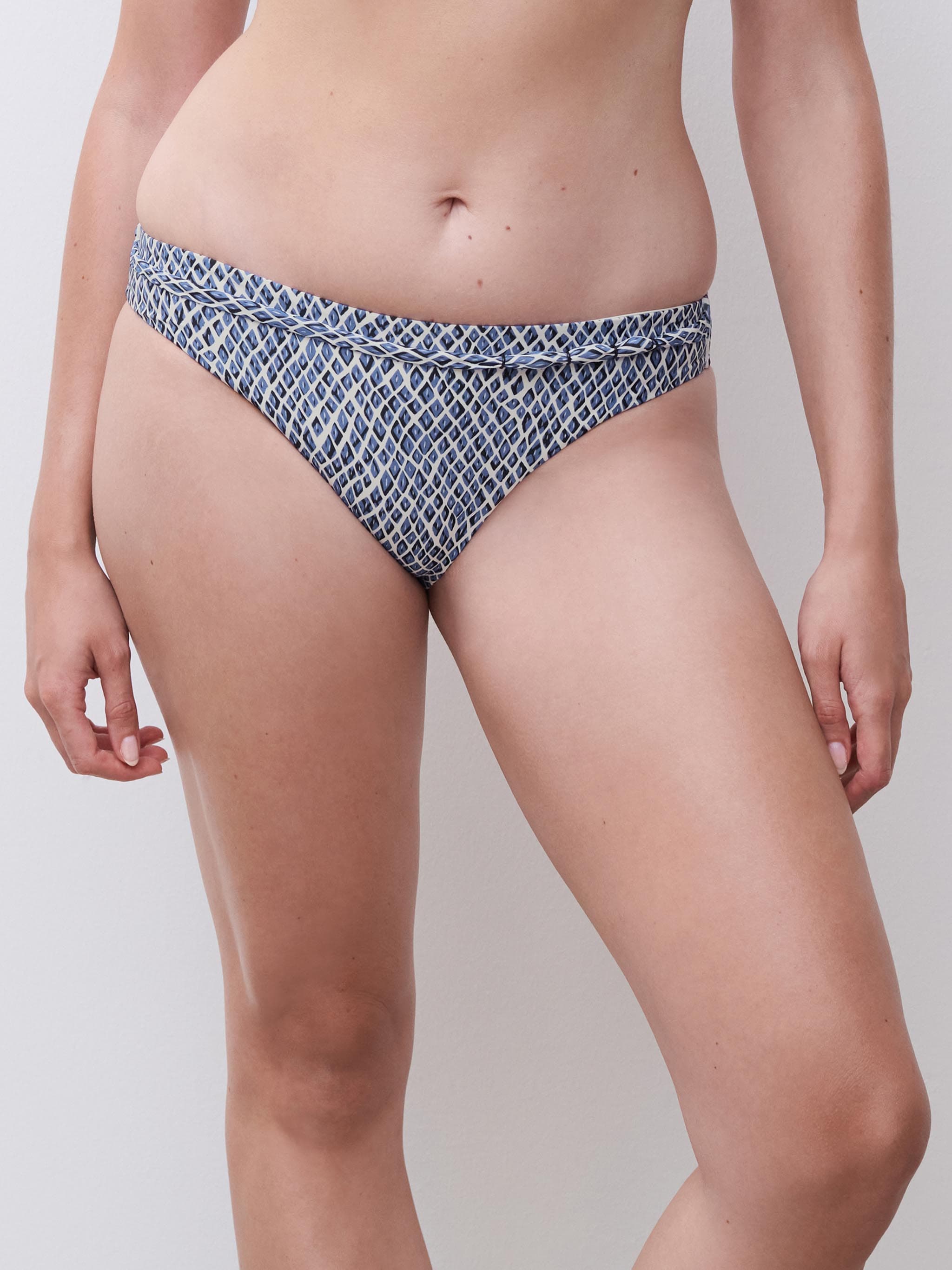 Bas de maillot de bain slip - Bleu reptile