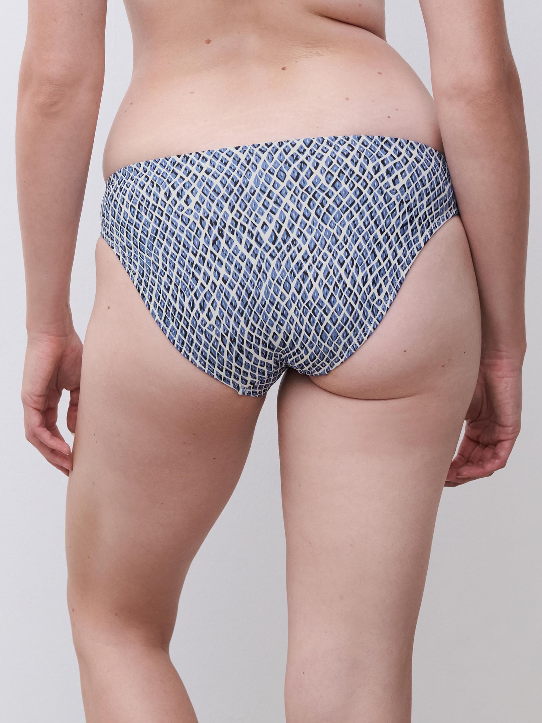 Bas de maillot de bain slip - Bleu reptile