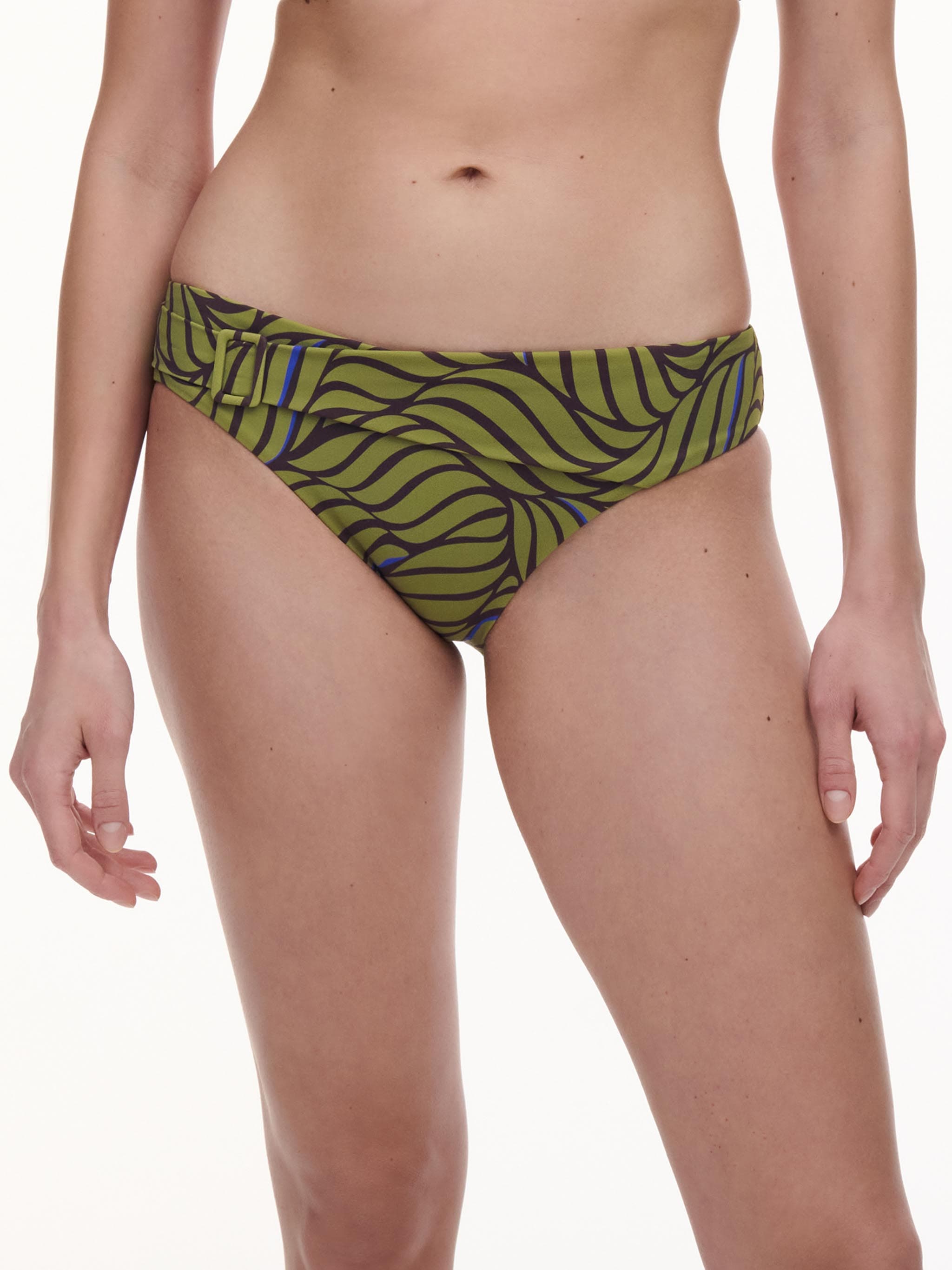 Bas de maillot de bain slip - Imprimé feuilles