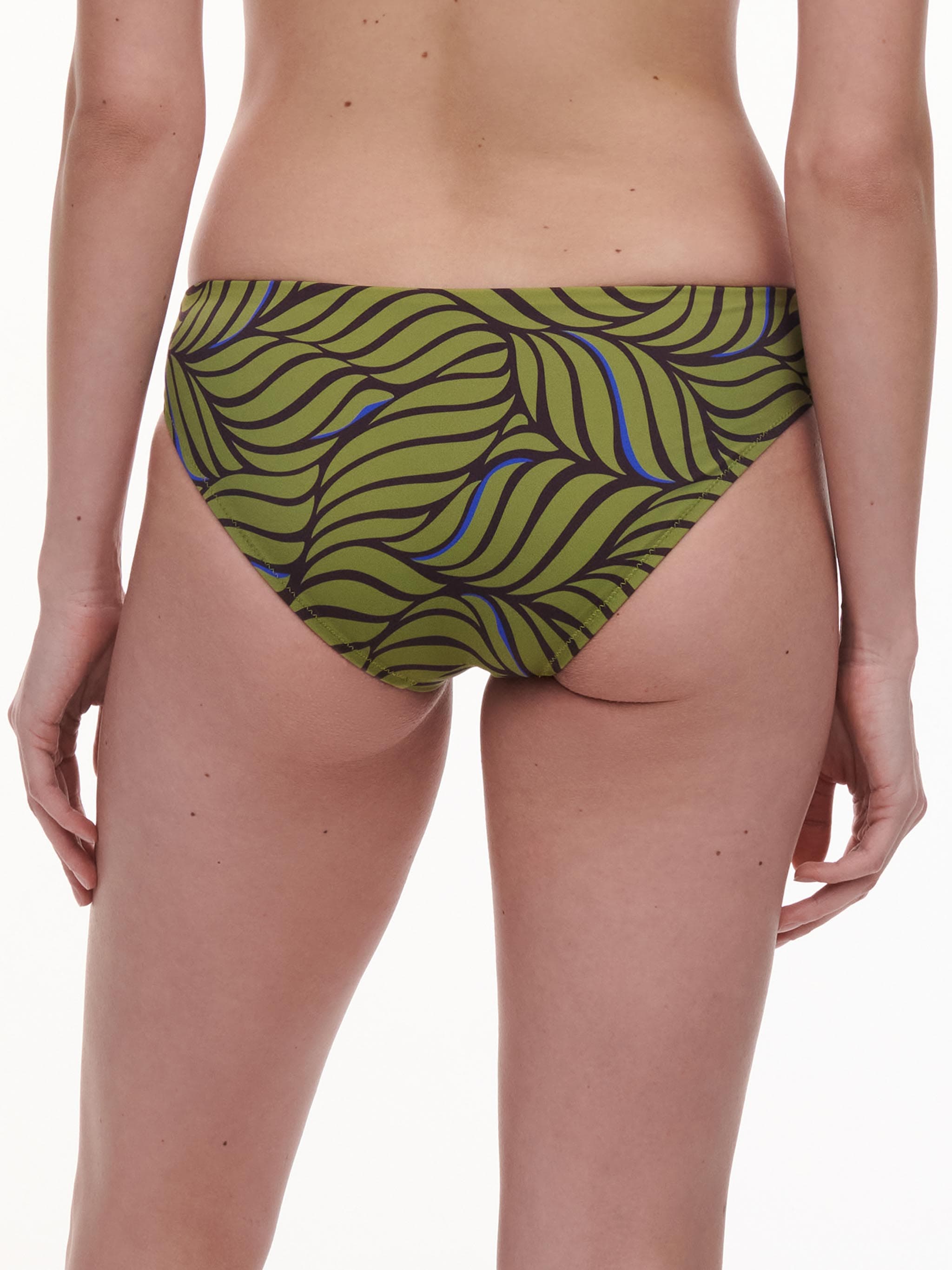 Bas de maillot de bain slip - Imprimé feuilles