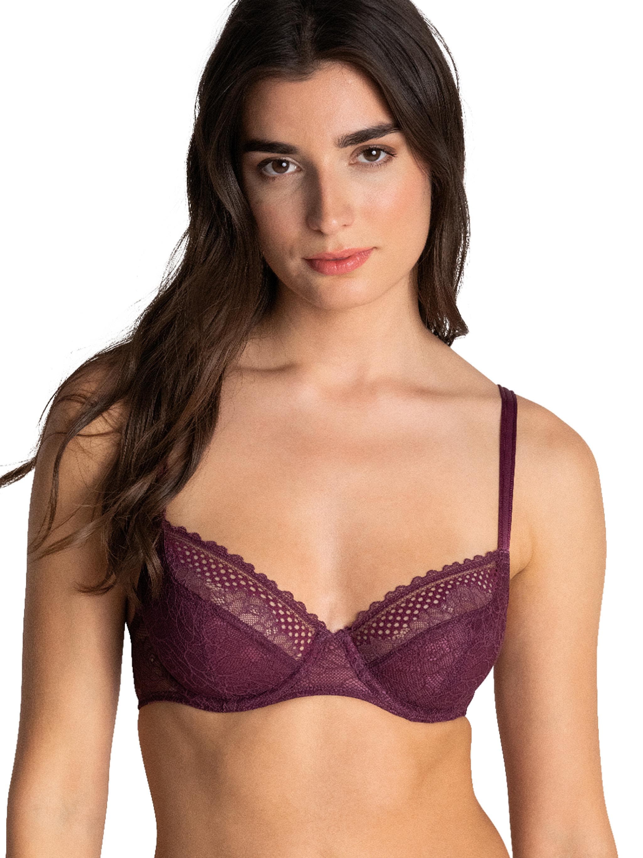 Soutien-gorge emboîtant - Prune