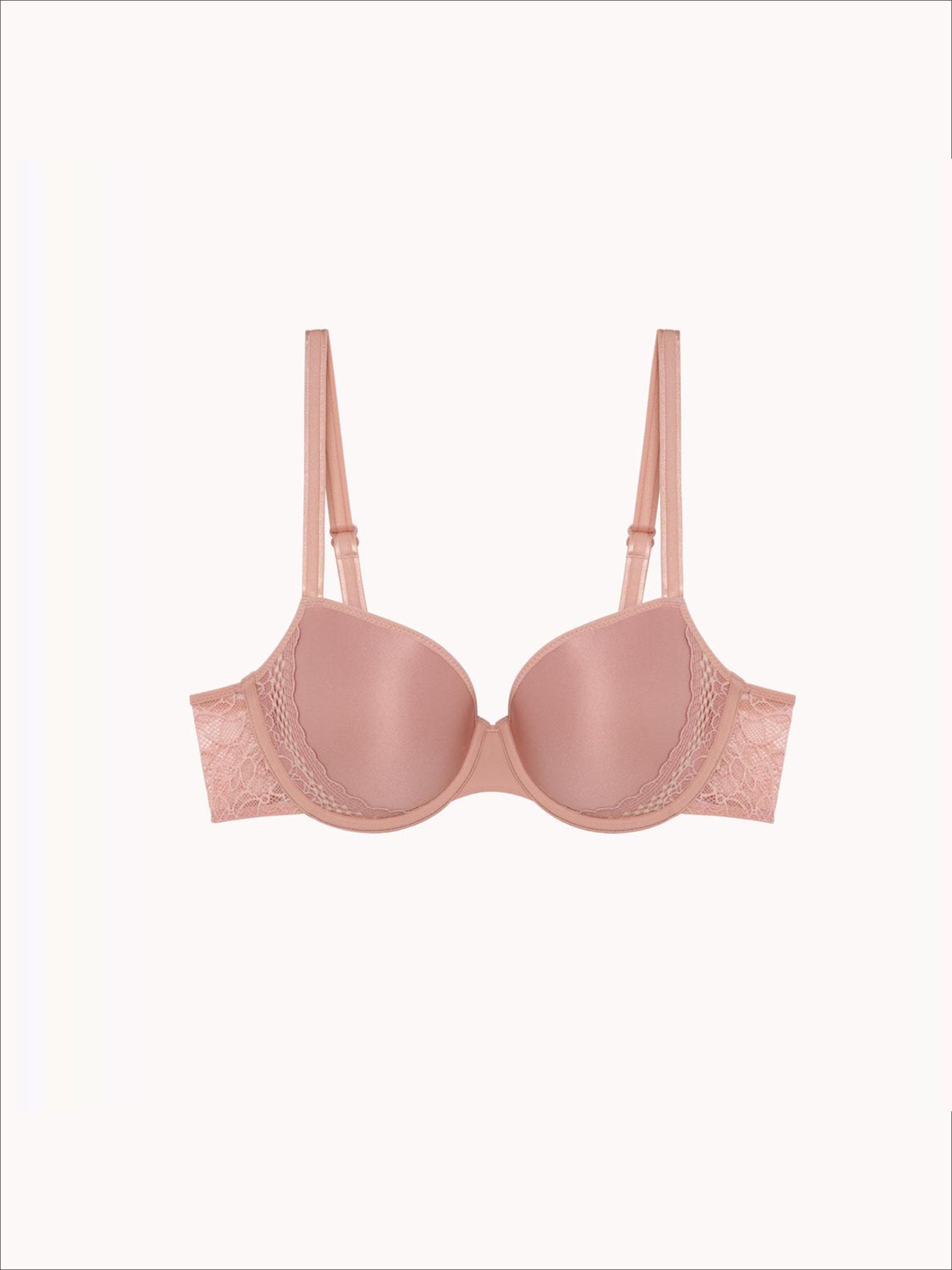 Soutien-gorge corbeille mémoire de forme - Nuances de roses