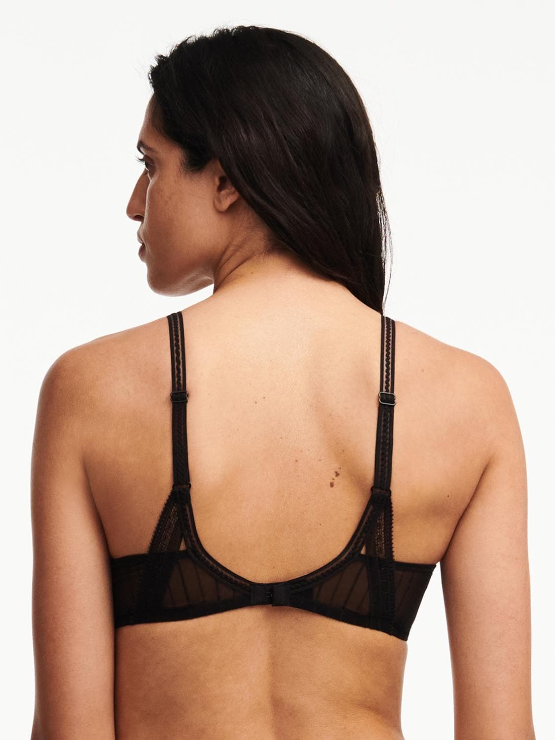 Soutien-gorge coques plongeant - Noir