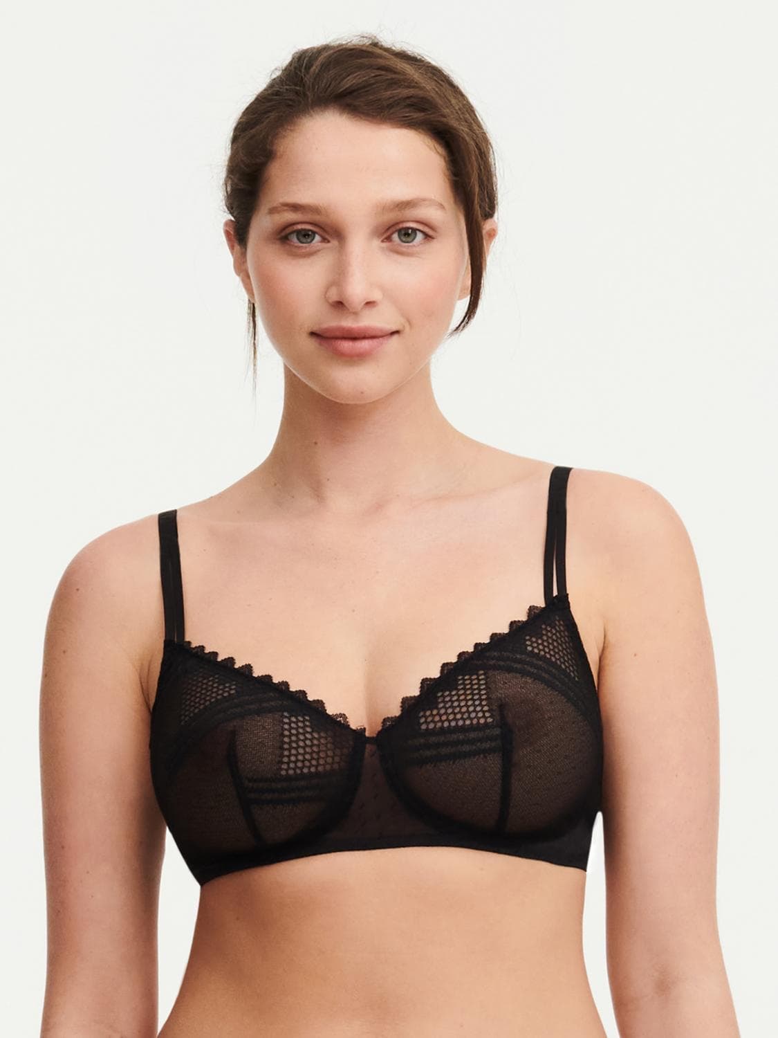 Soutien-gorge sans armature triangle - Noir