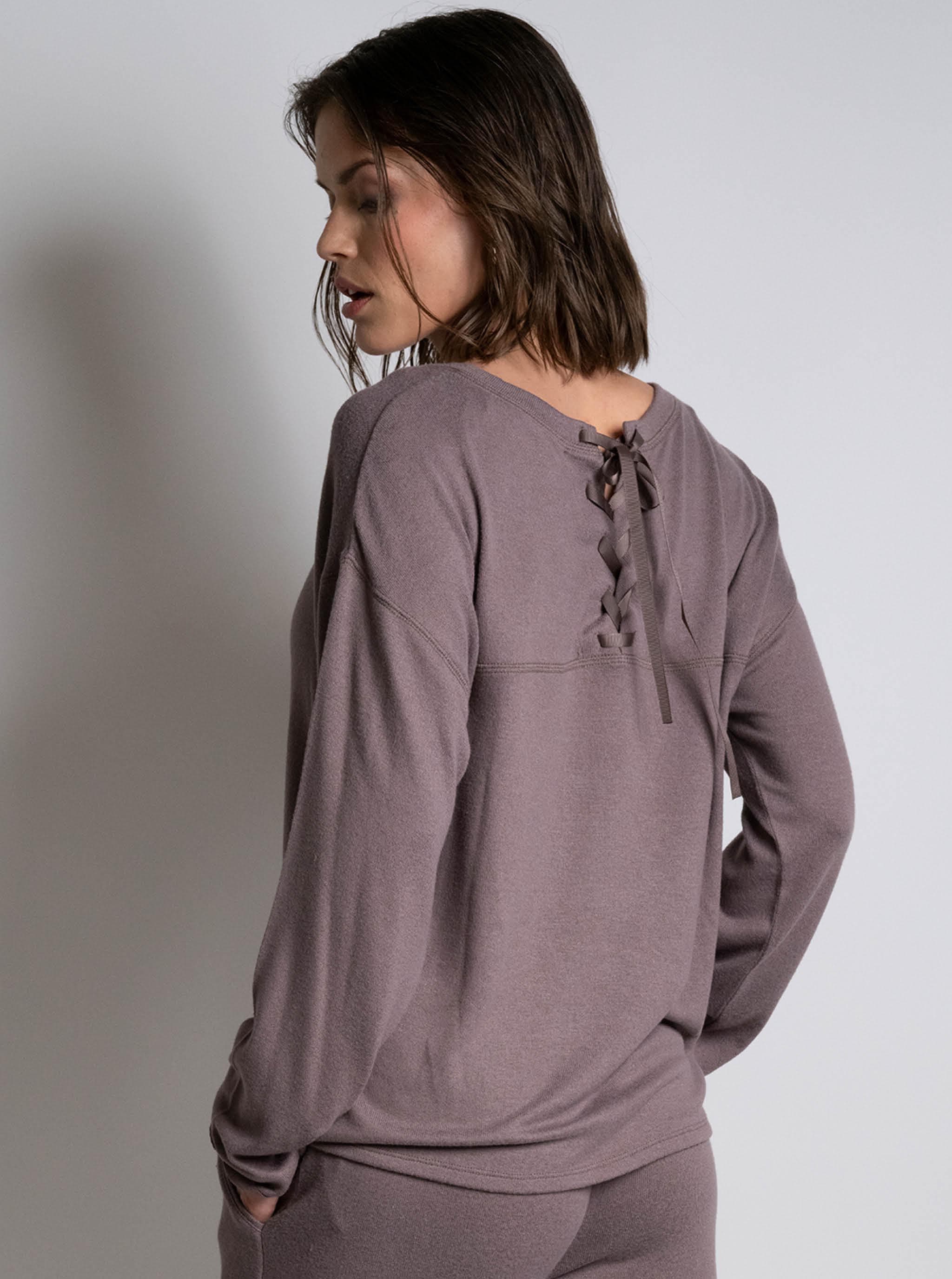 Top manches longues - Gris Safari