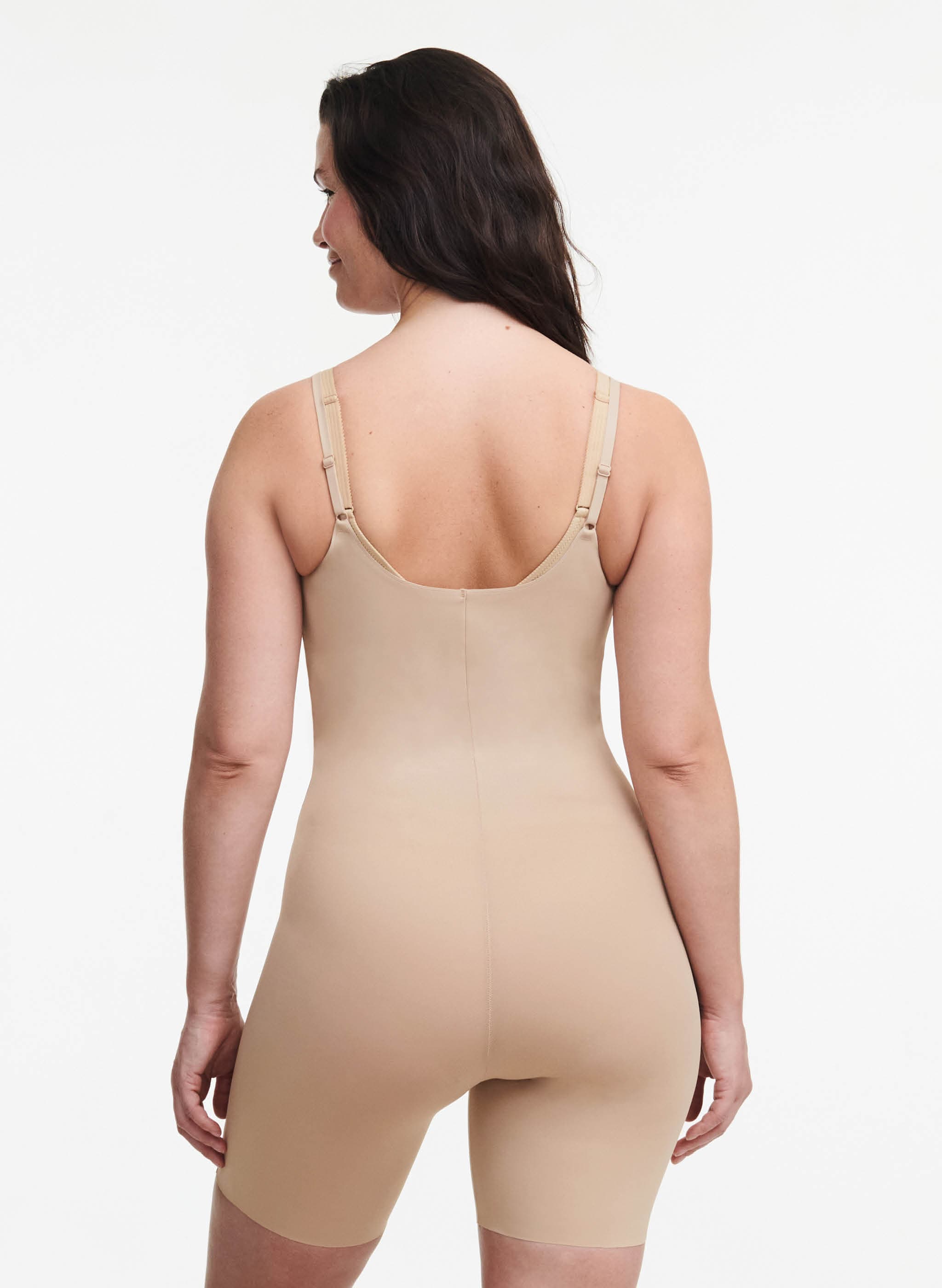 Combinaison gainante sous poitrine - Nude