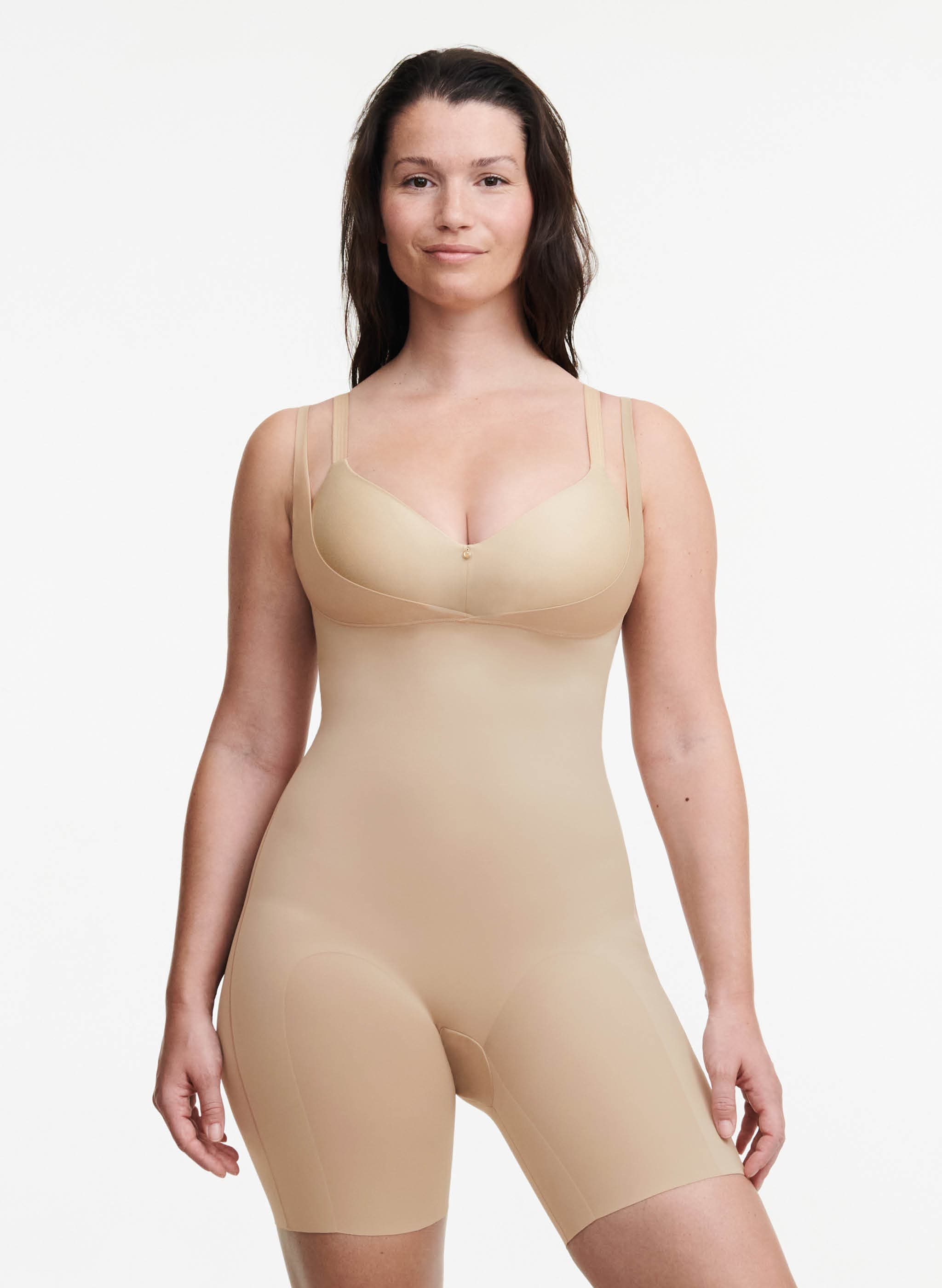 Combinaison gainante sous poitrine - Nude