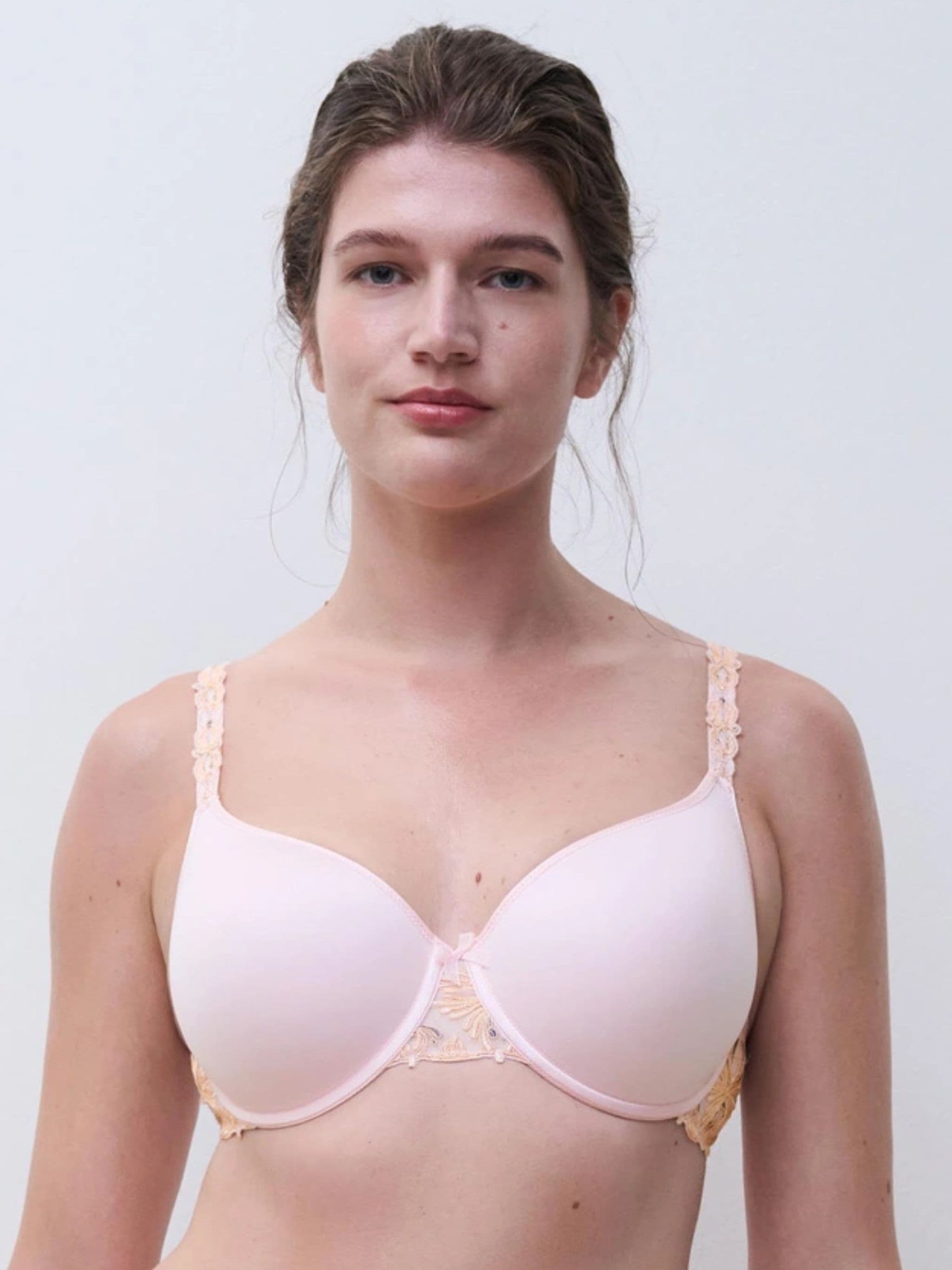 Soutien-gorge mémoire de forme emboîtant - Rose Nymphéa multico