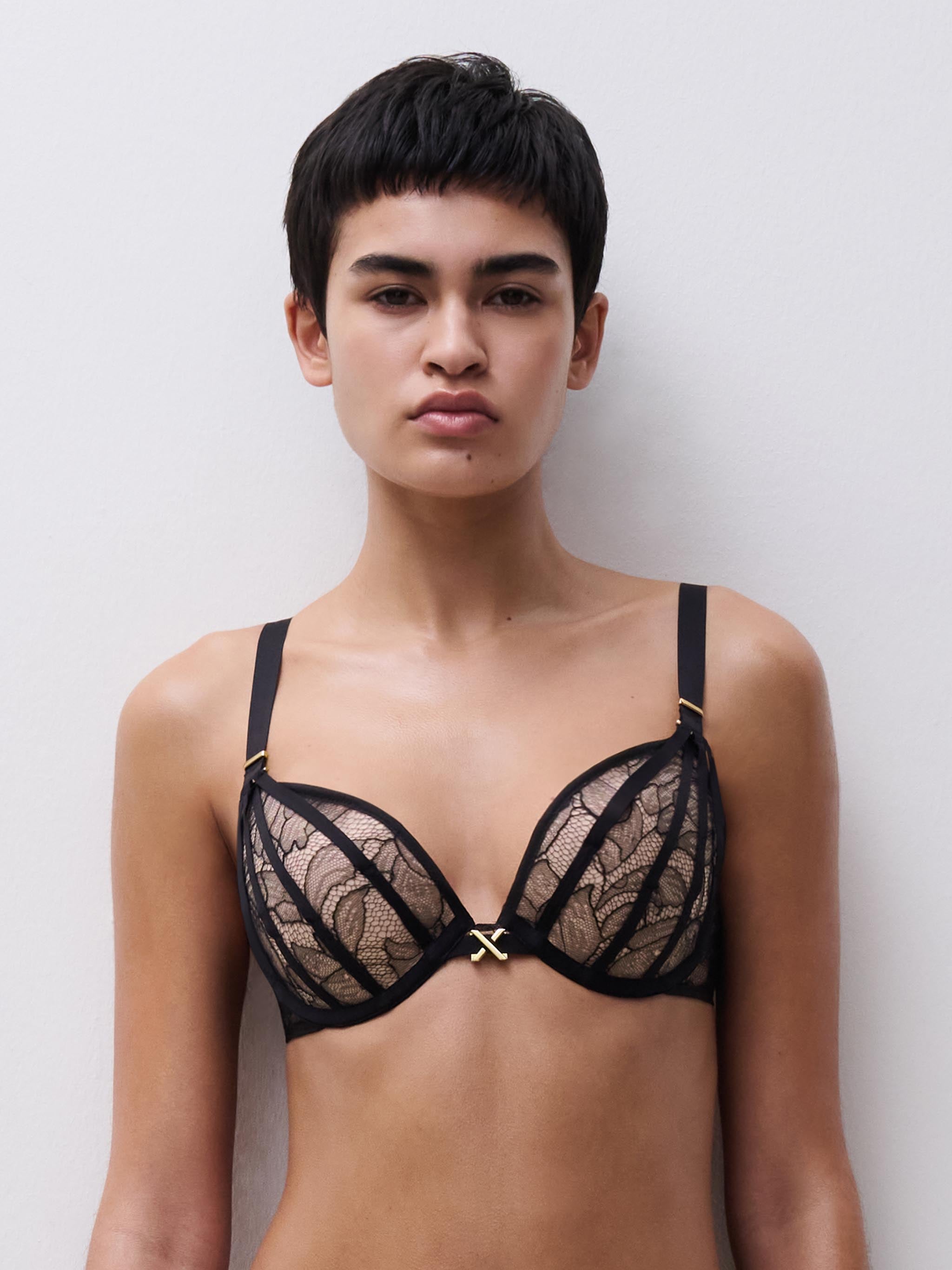 Soutien-gorge coques push-up - Noir