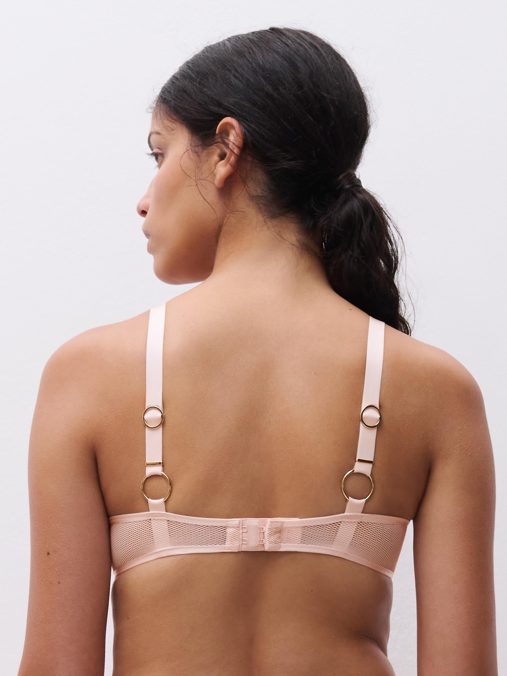 Soutien-gorge coques push-up - Rose taffetas