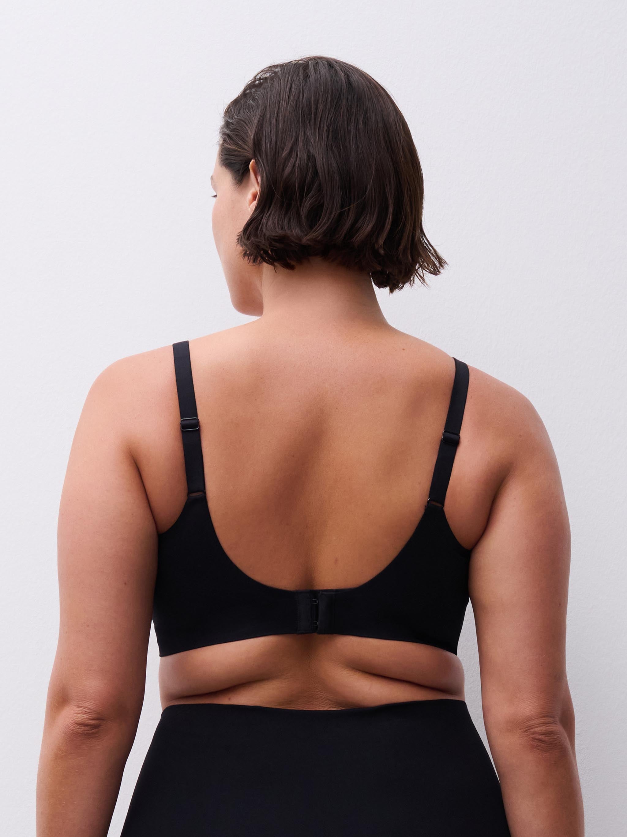 Soutien-gorge sans armature gainant - Noir