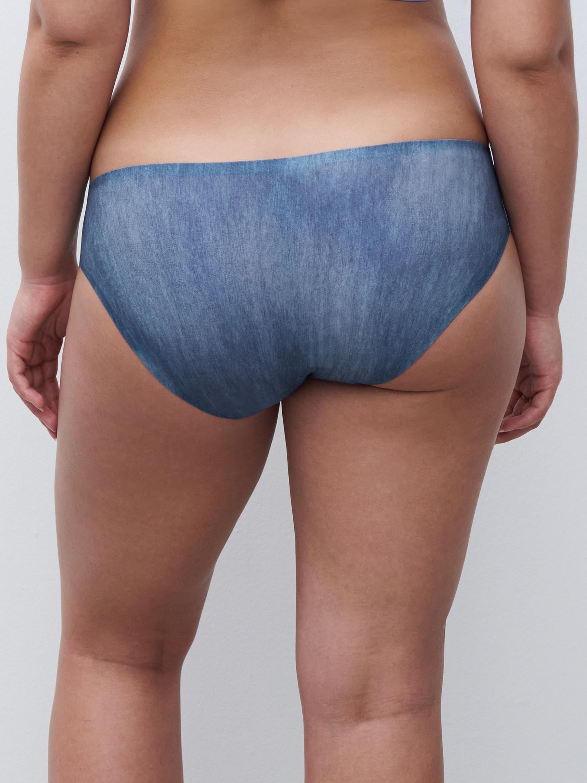 Slip - Imprimé Denim bleu