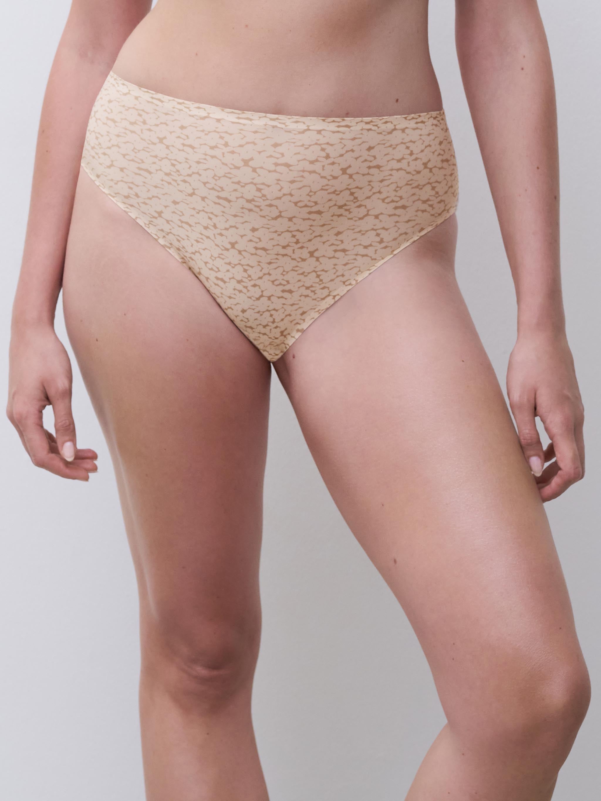 Culotte taille haute échancrée - Norah Nude Print