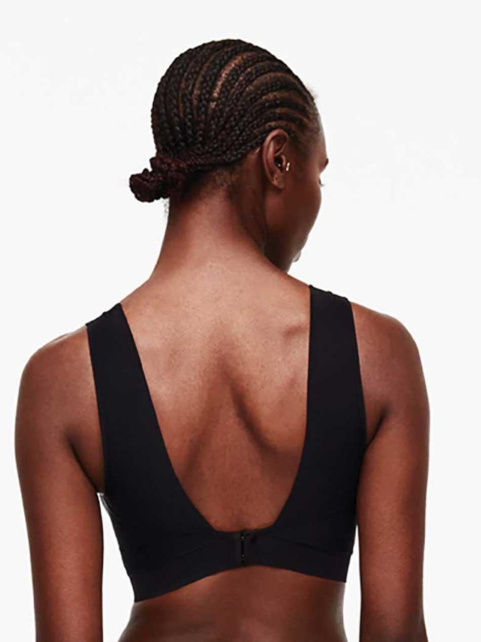 Soutien-gorge sans armature coques dentelle  - Noir