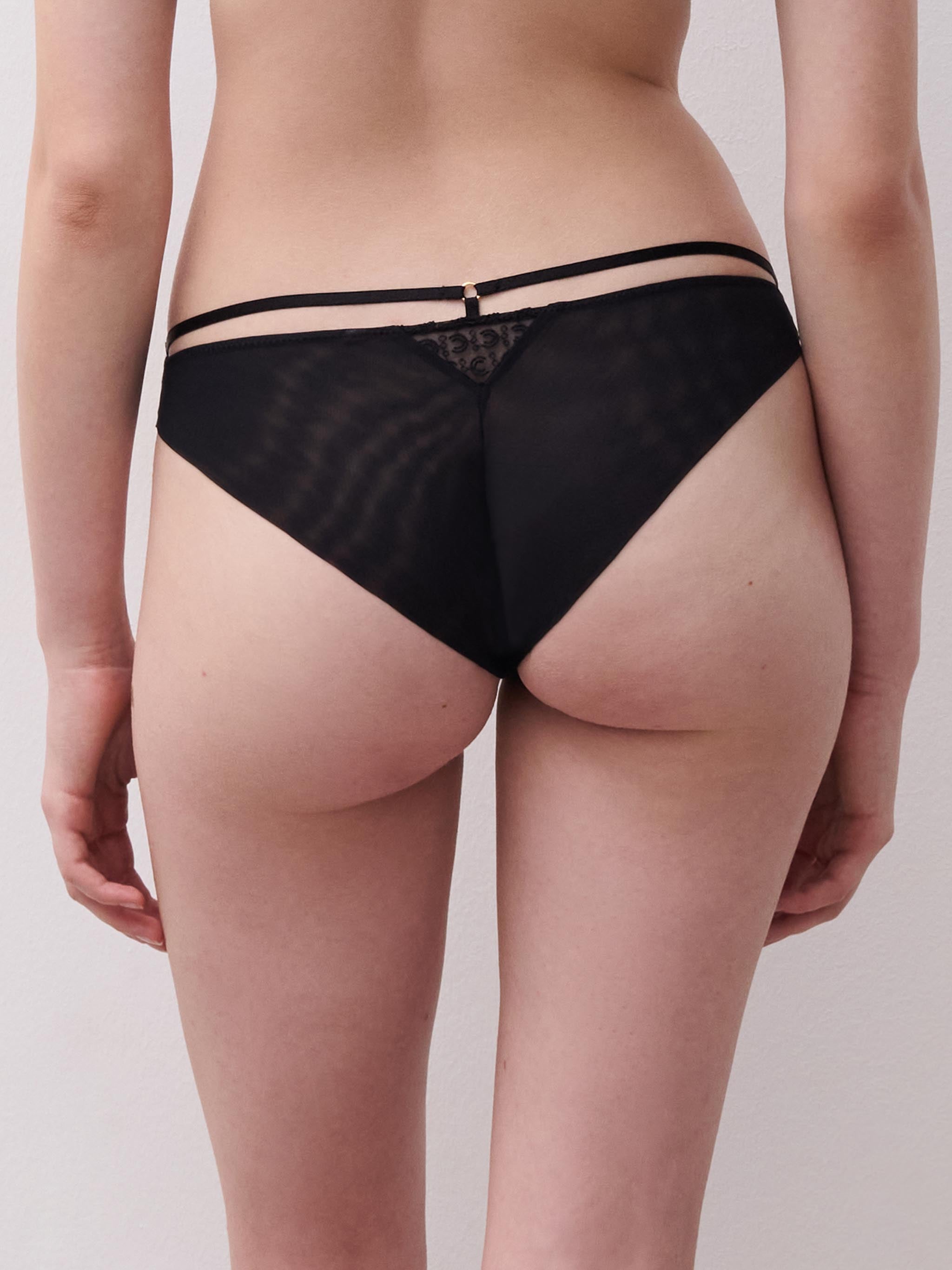 Slip dégagé - Noir