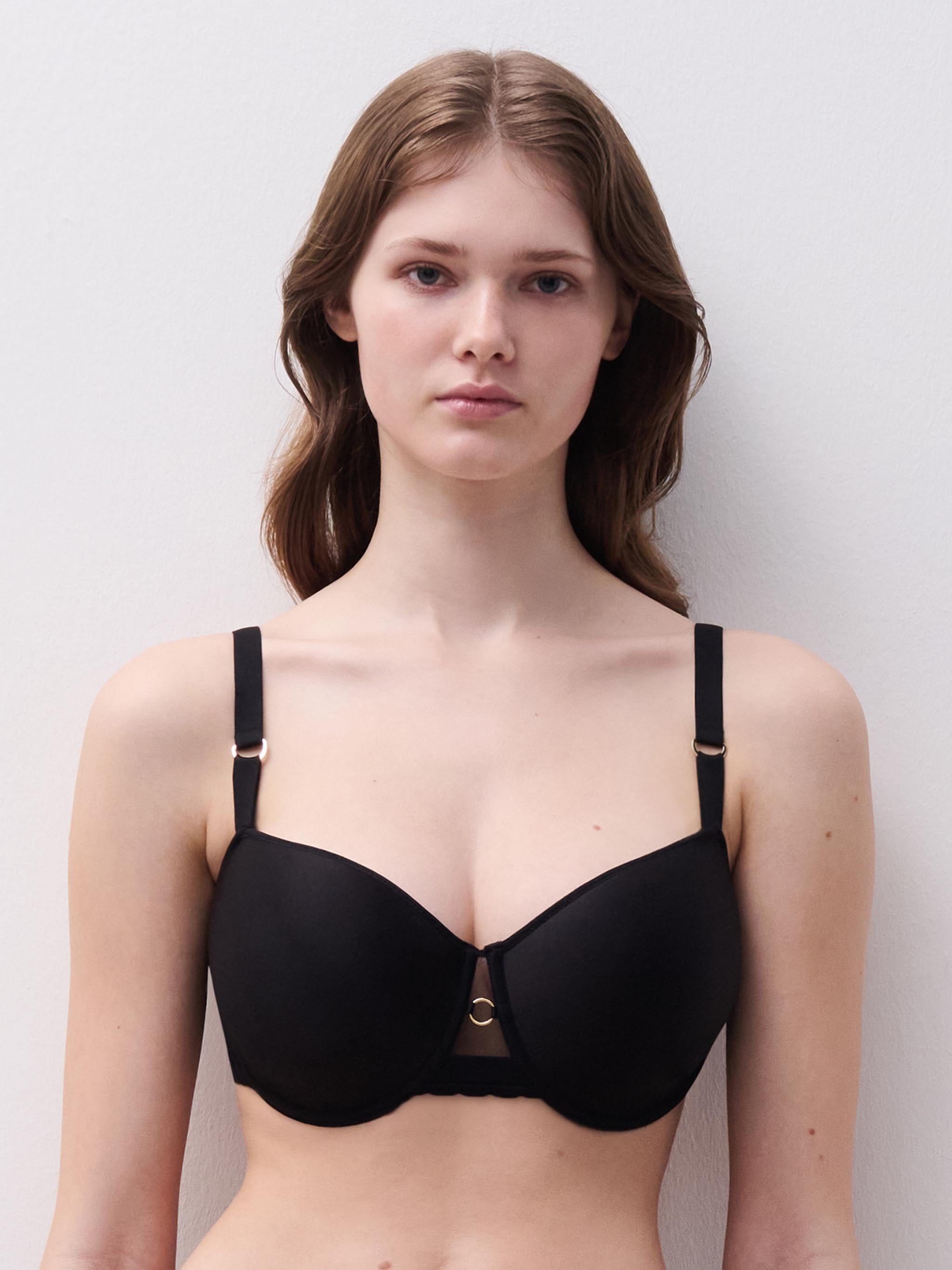Soutien-gorge corbeille mémoire de forme - Noir