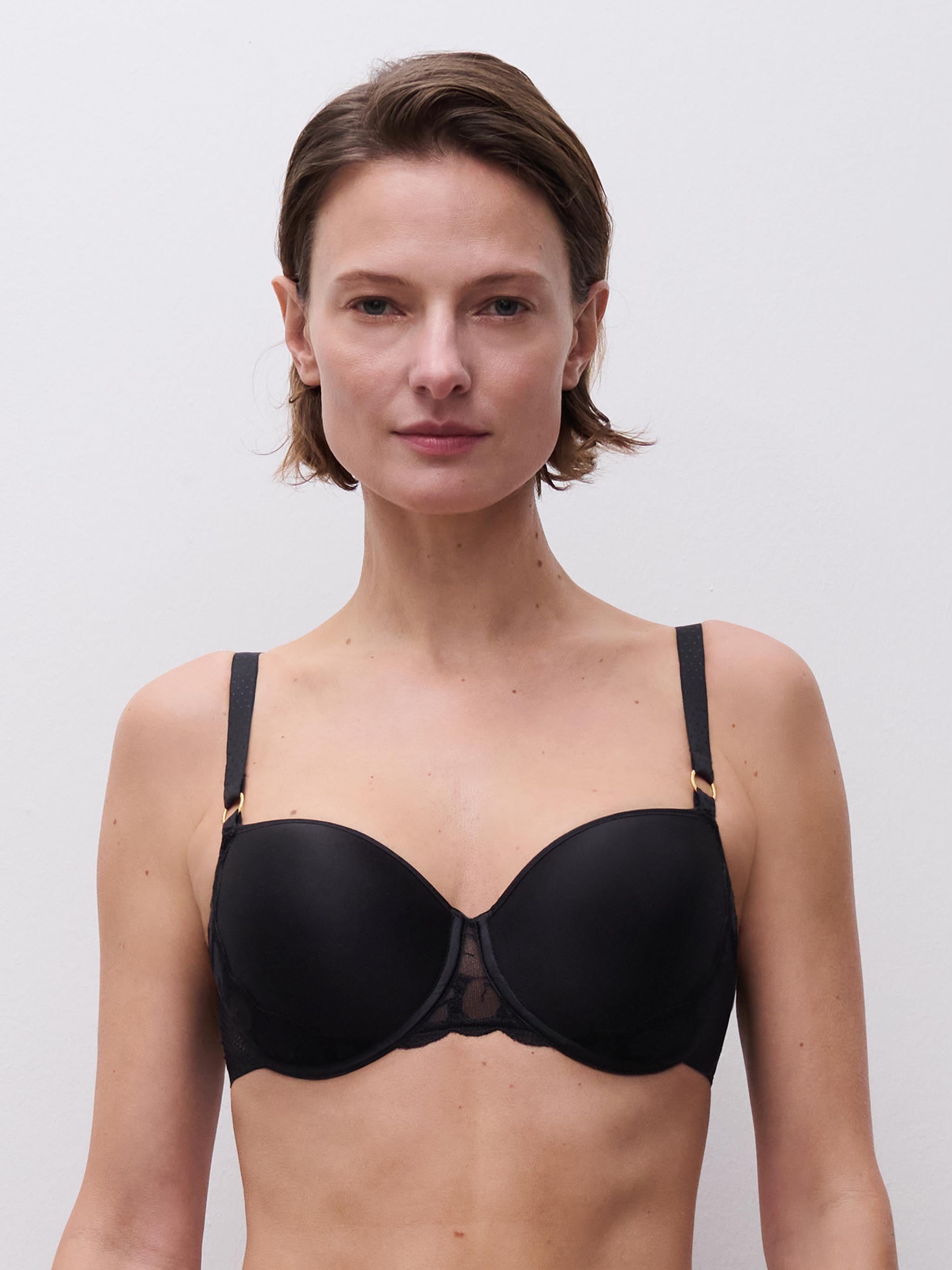 Soutien-gorge corbeille mémoire de forme - Noir
