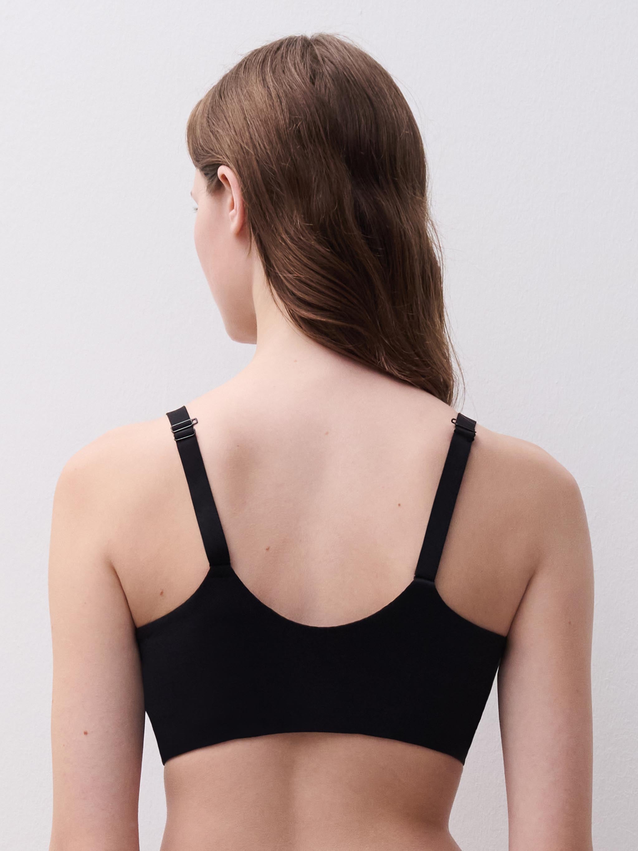 Soutien-gorge moulé emboîtant ouverture frontale - Noir