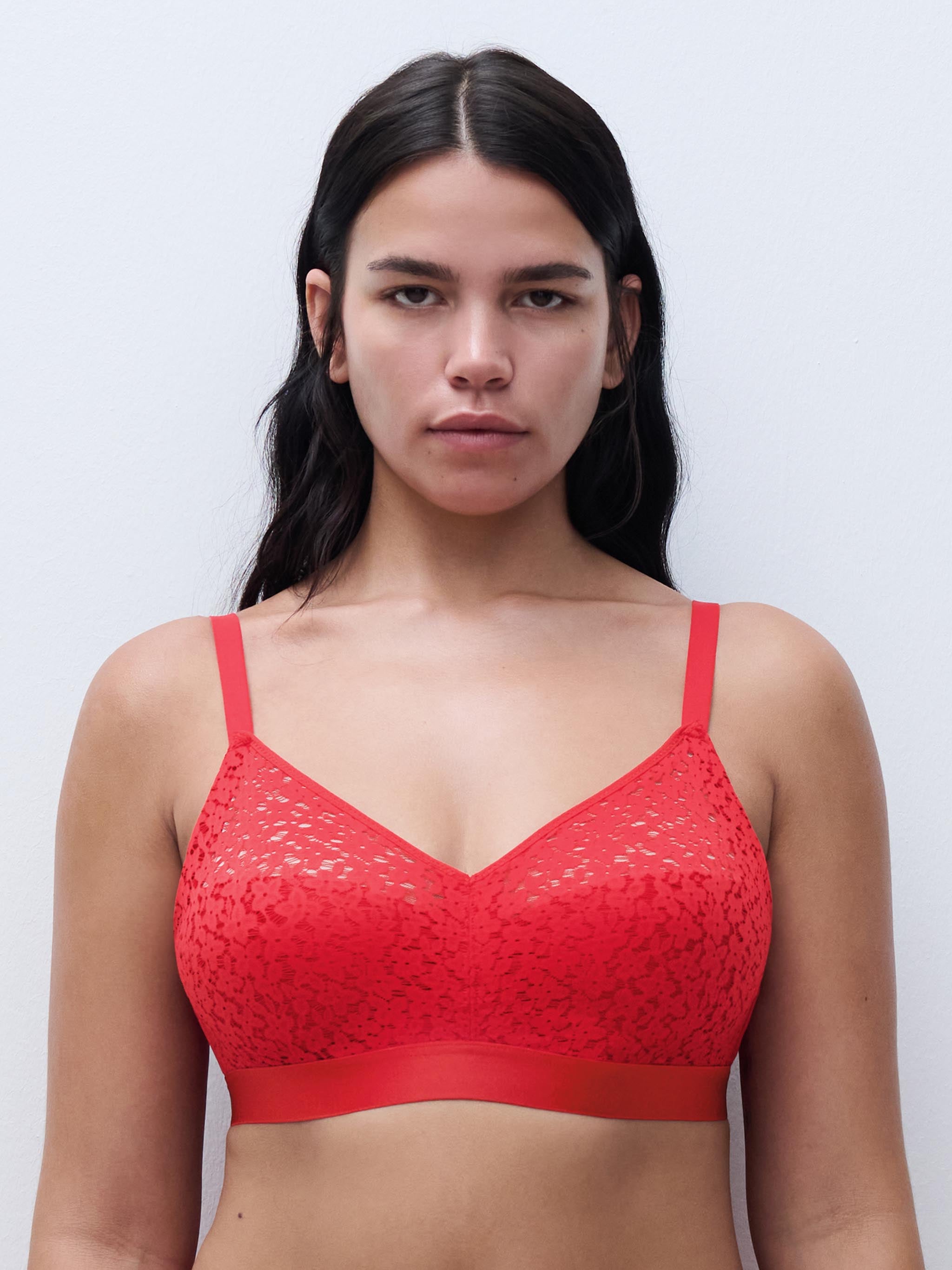 Soutien-gorge sans armature maintien - Coquelicot