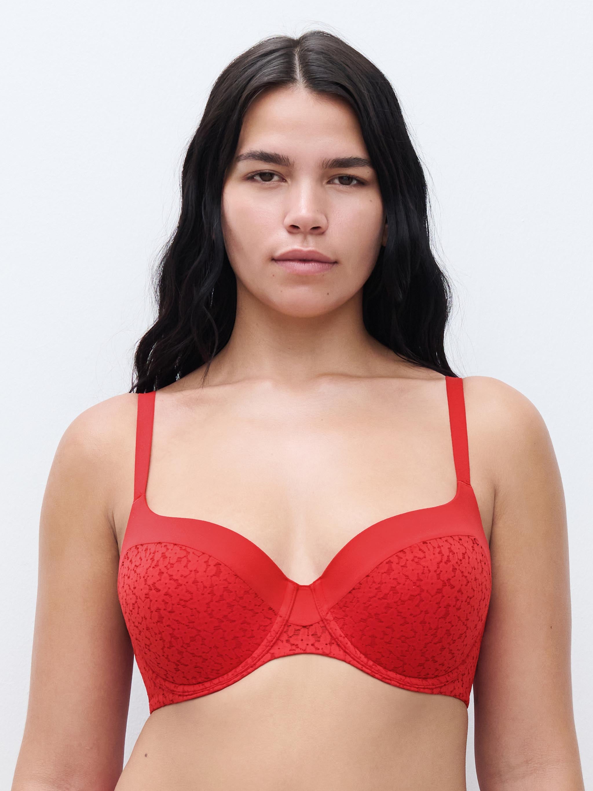 Soutien-gorge coques emboîtant - Coquelicot