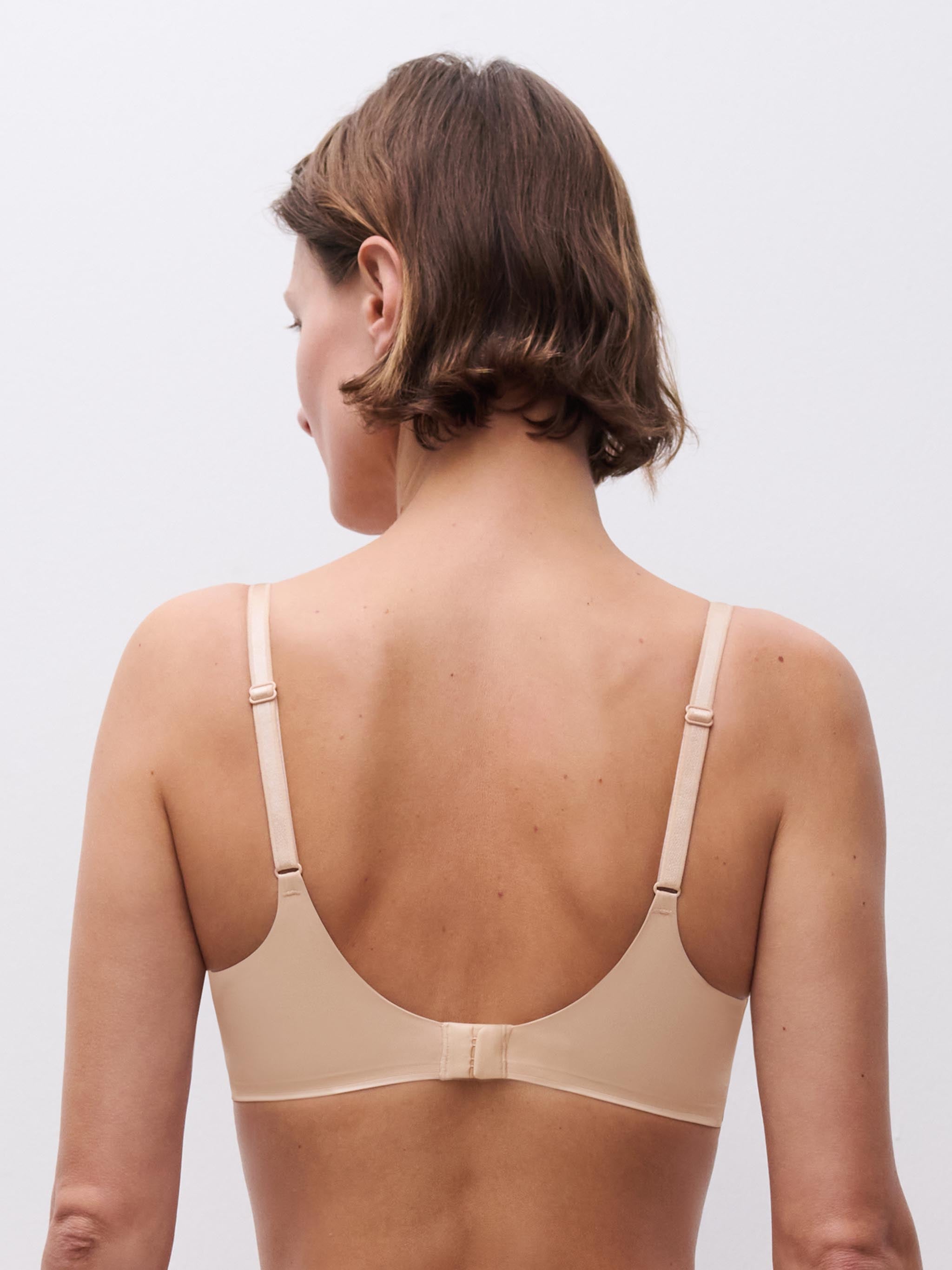 Soutien-gorge sans armature triangle coques - Beige doré