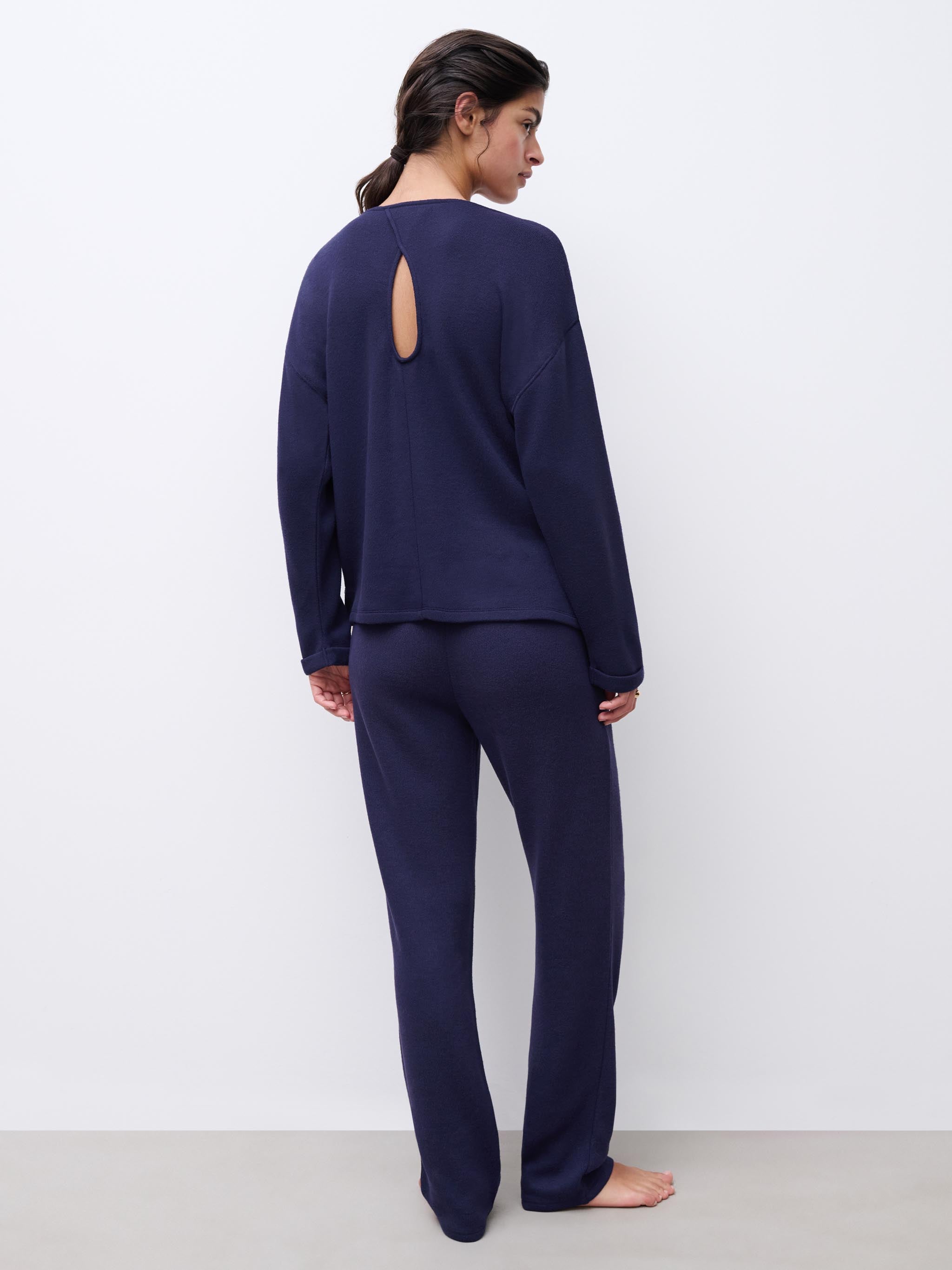 T-shirt manches longues - Bleu nocturne