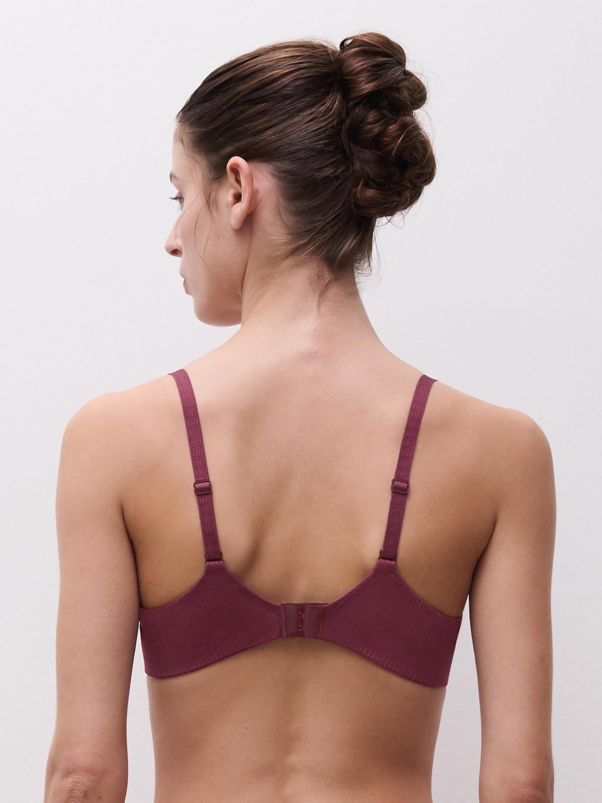 Soutien-gorge coques plongeant - Sienne / Goyave