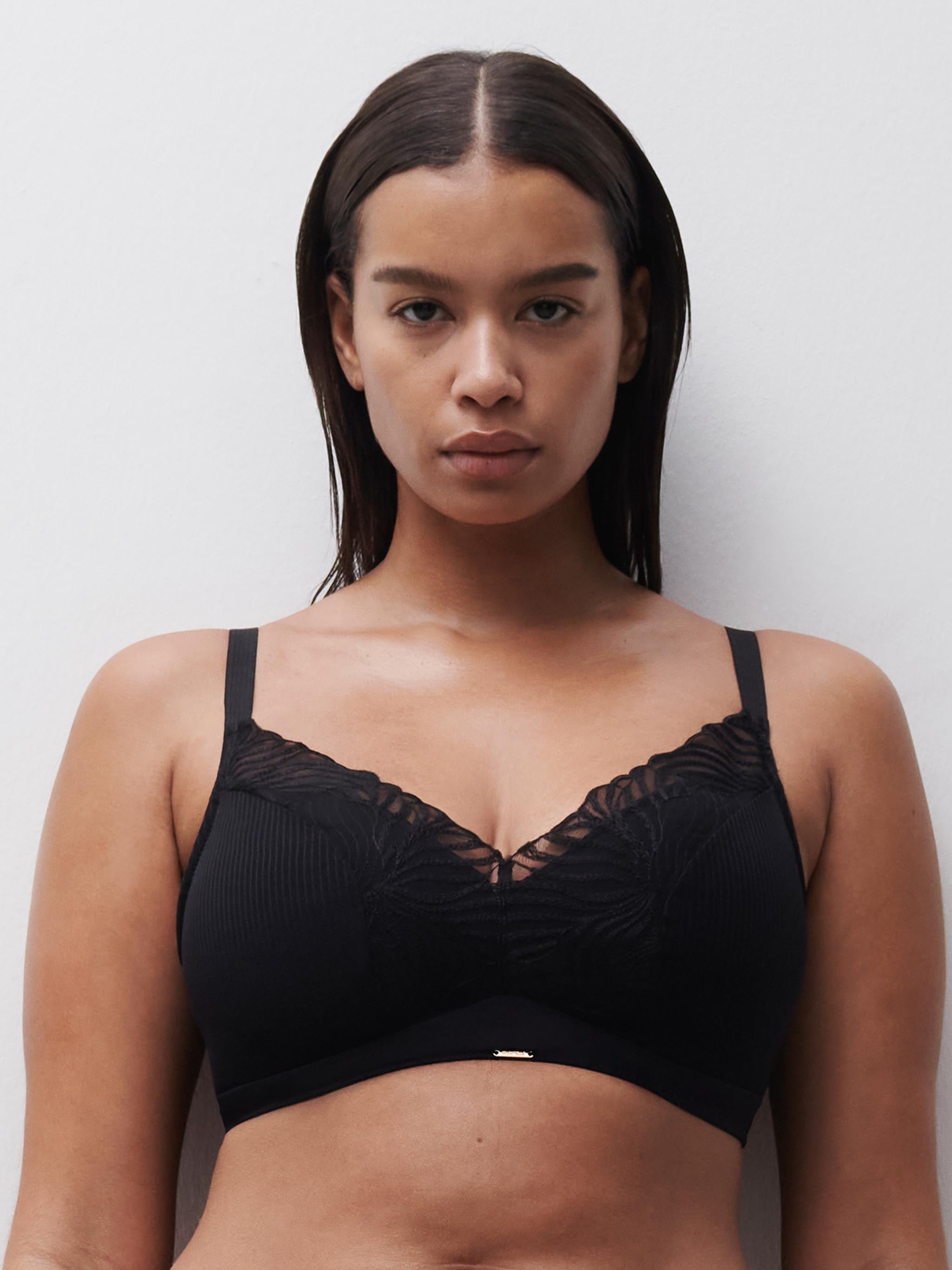 Soutien-gorge coques sans armature maintien - Noir