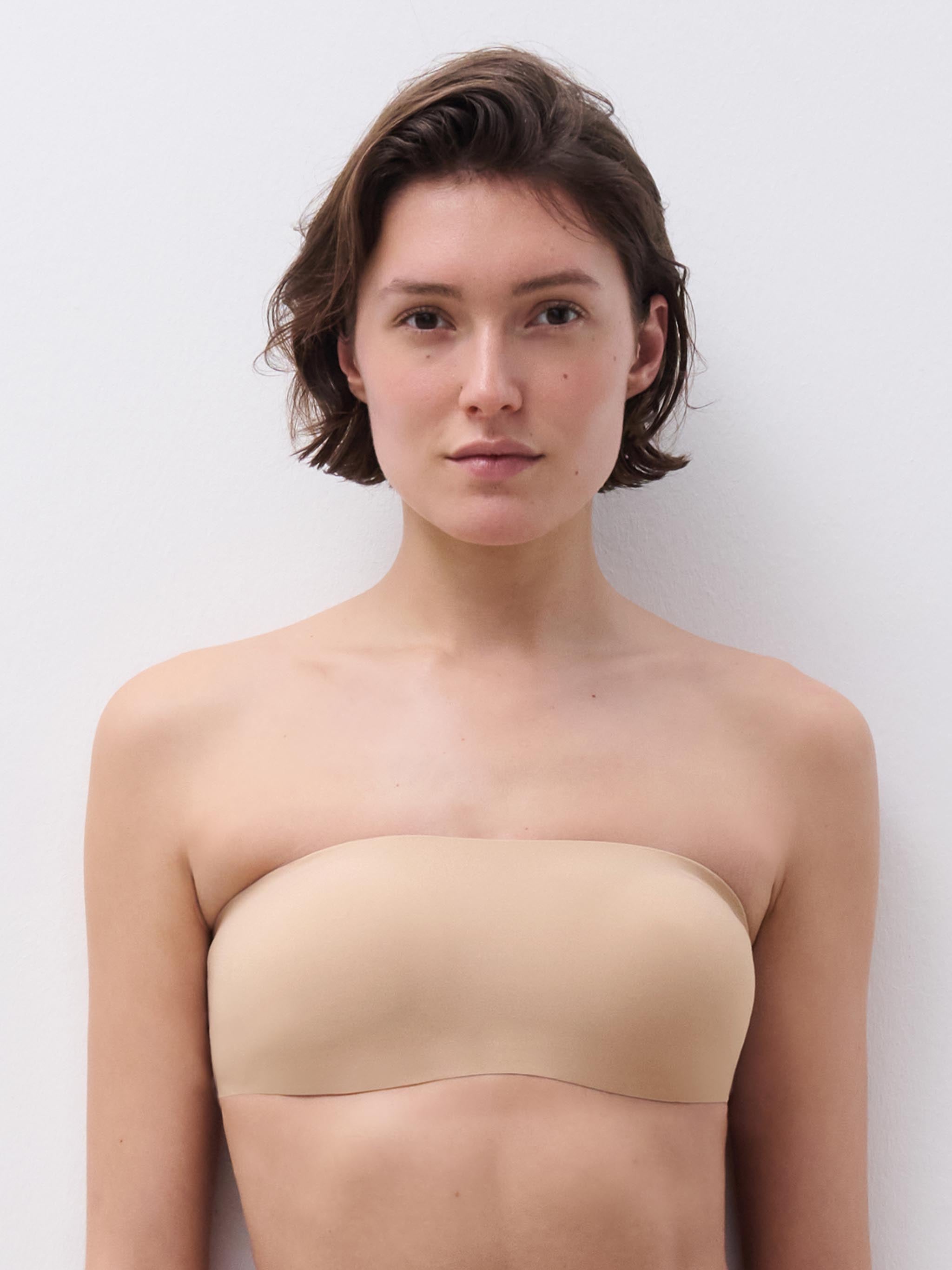 Bandeau sans armature coques - Nude