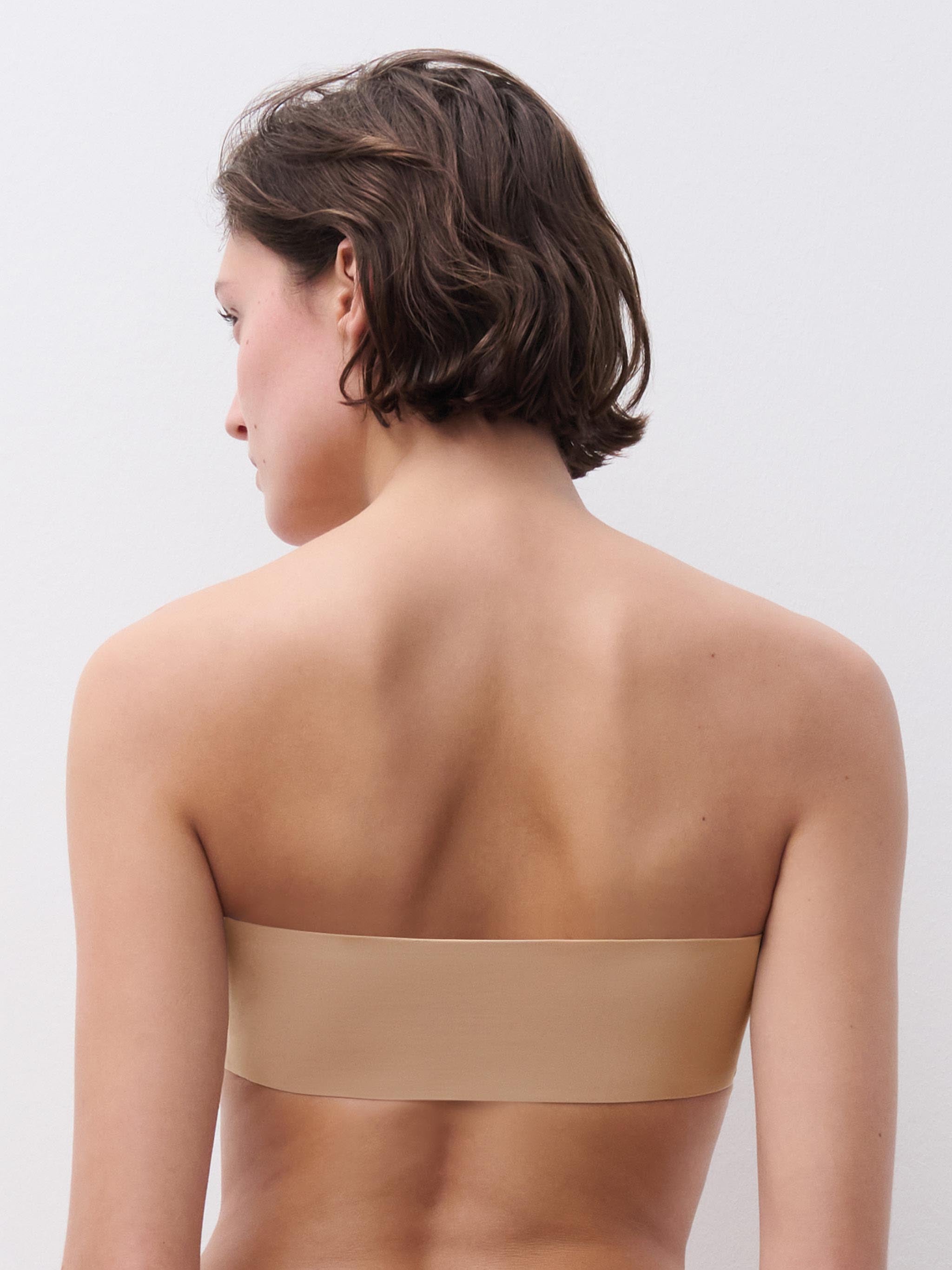 Bandeau sans armature coques - Nude