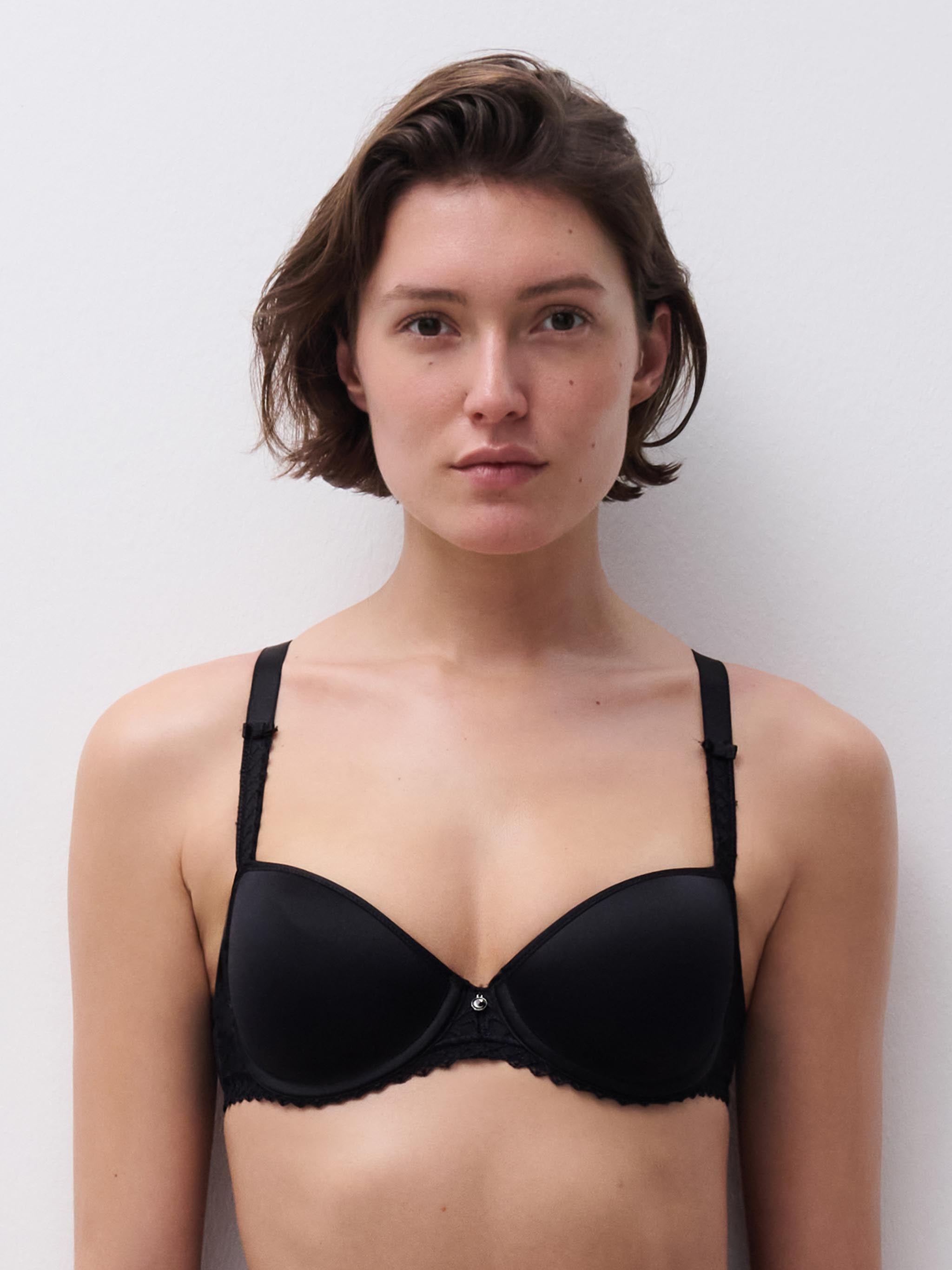 Soutien-gorge corbeille mémoire de forme - Noir