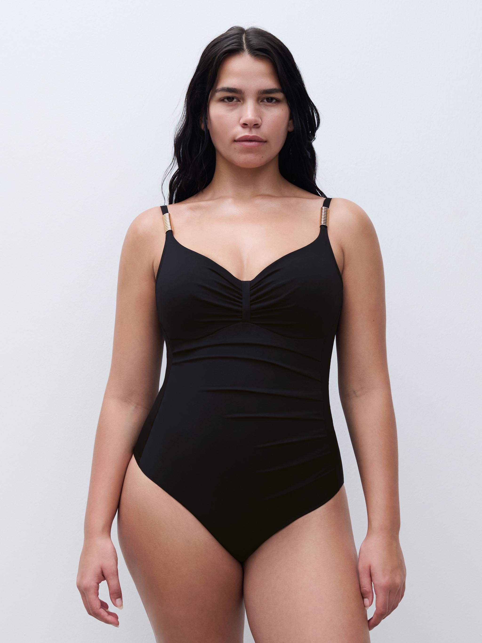 Maillot de bain 1 pièce emboîtant - Noir