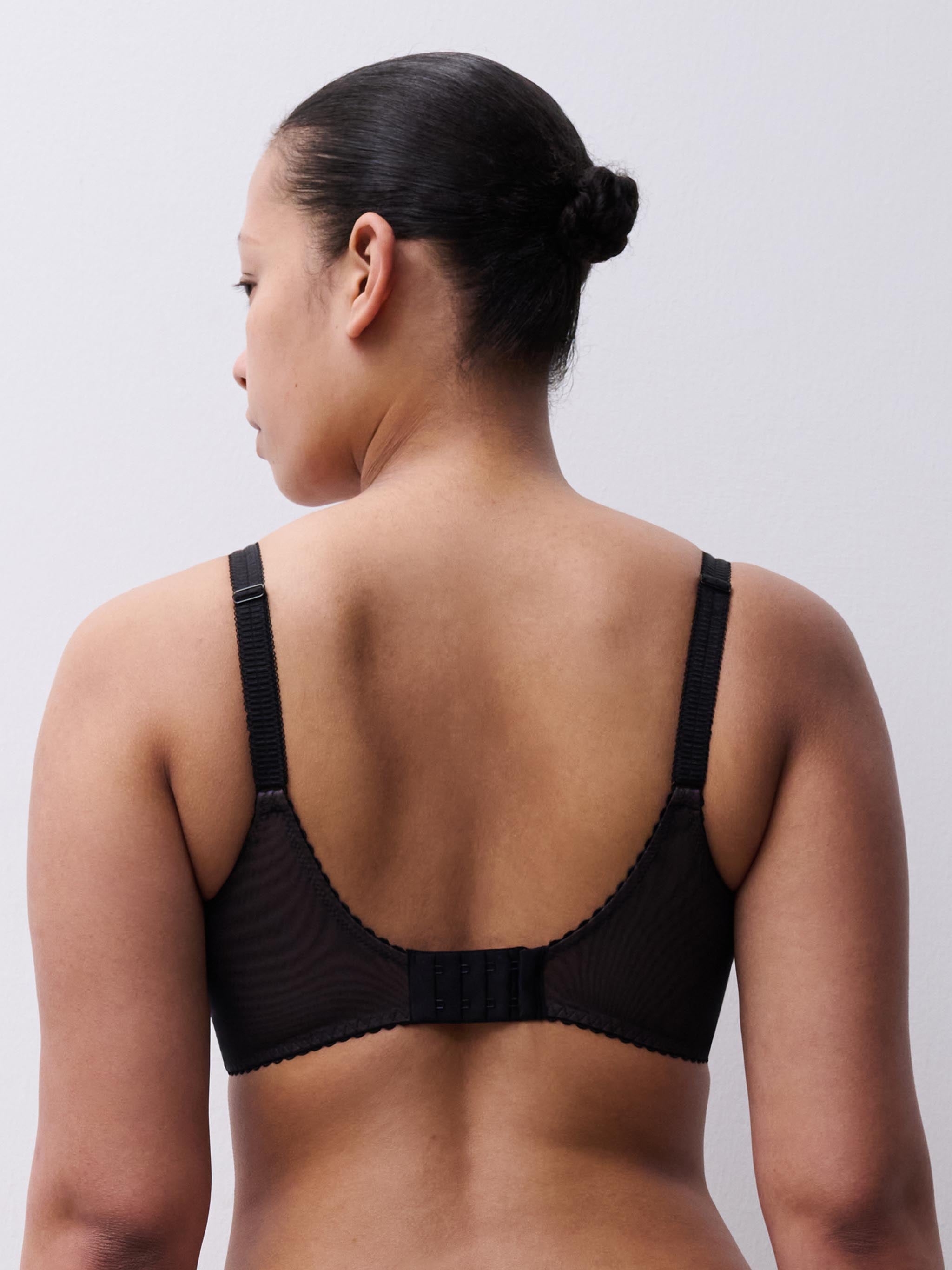 Soutien-gorge coques plongeant - Noir