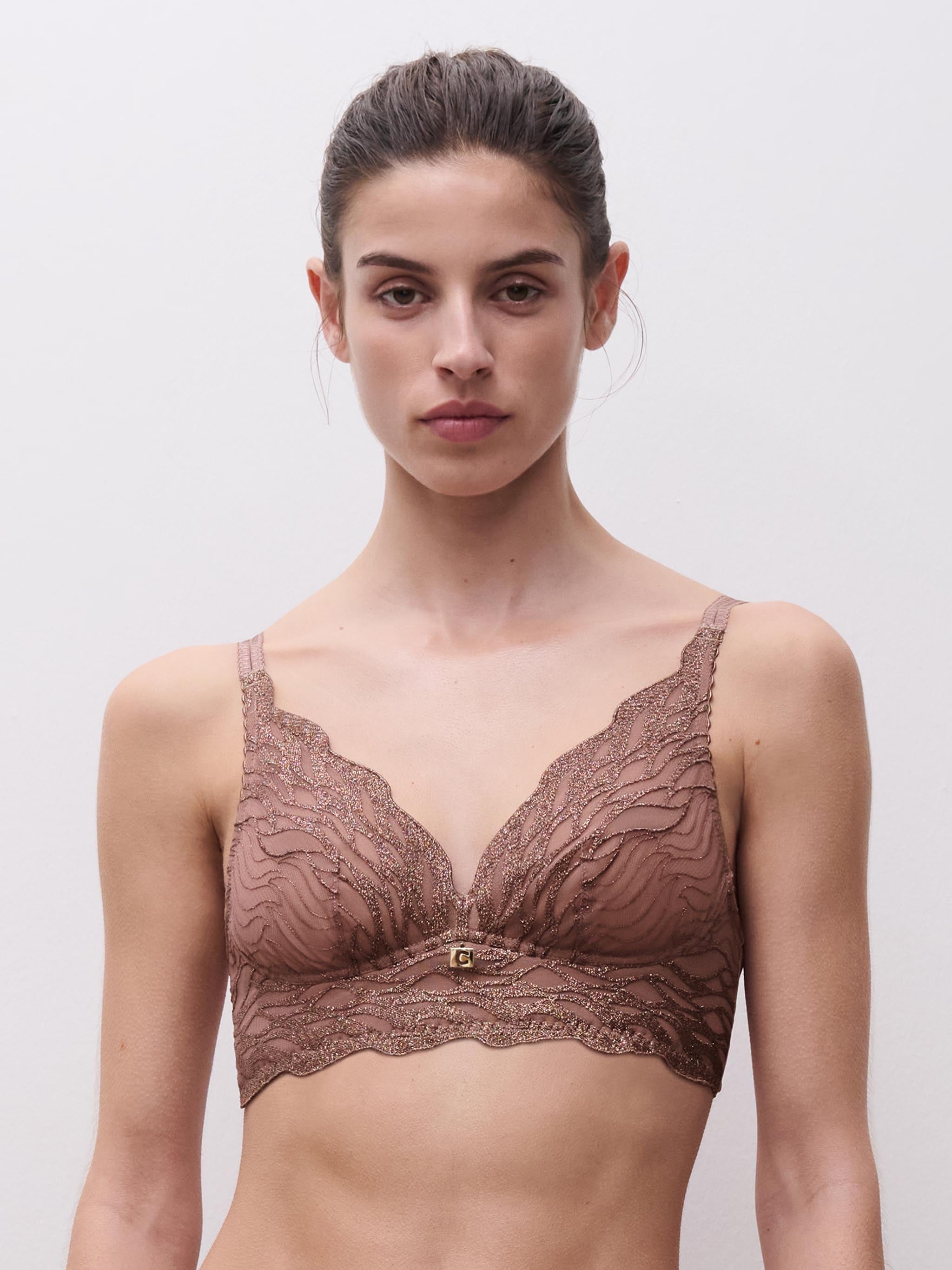 Soutien-gorge sans armature maintien - Cannelle Lurex