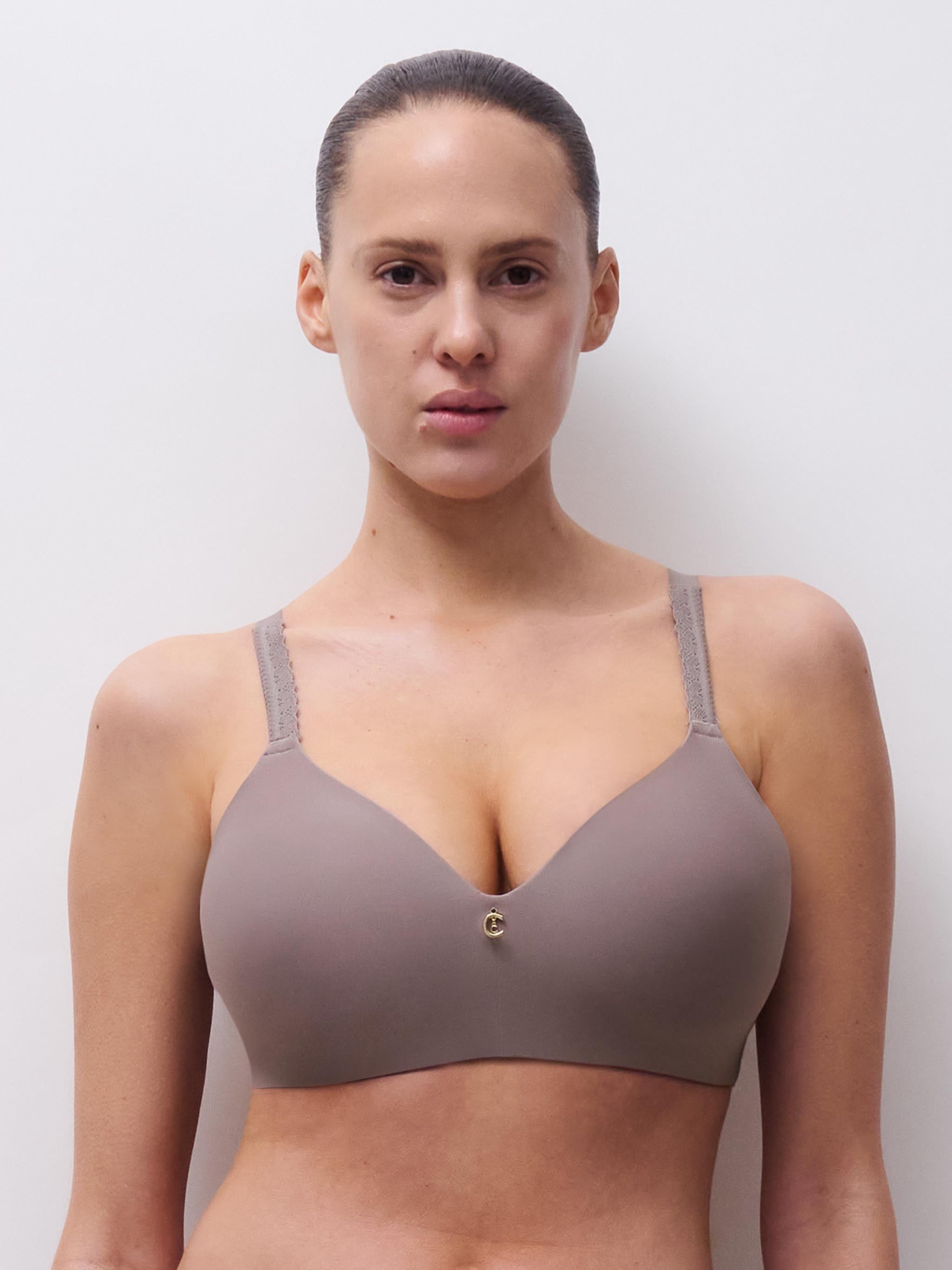 Soutien-gorge coques sans armature maintien - Rose fumée