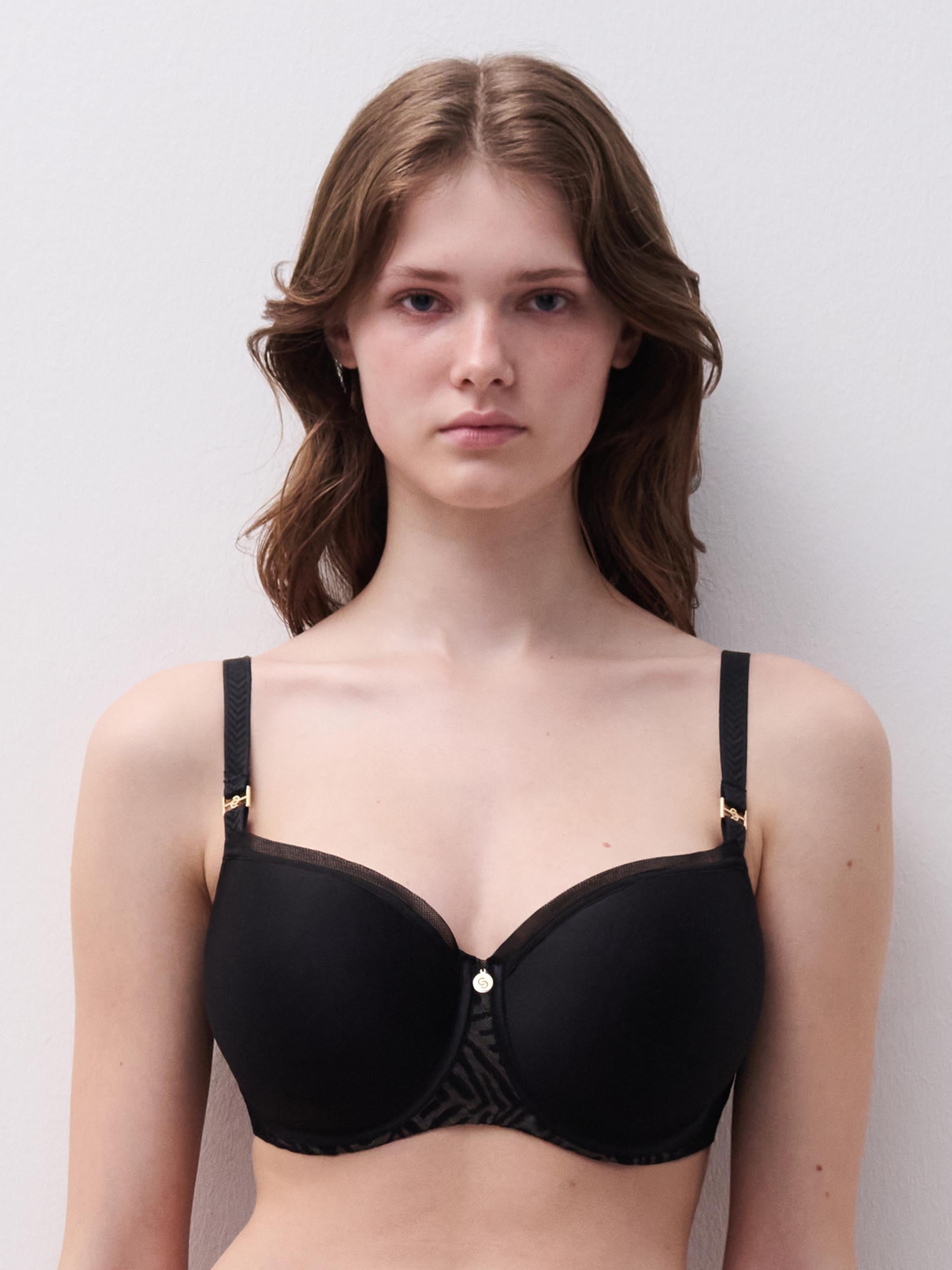 Soutien-gorge corbeille mémoire de forme - Noir