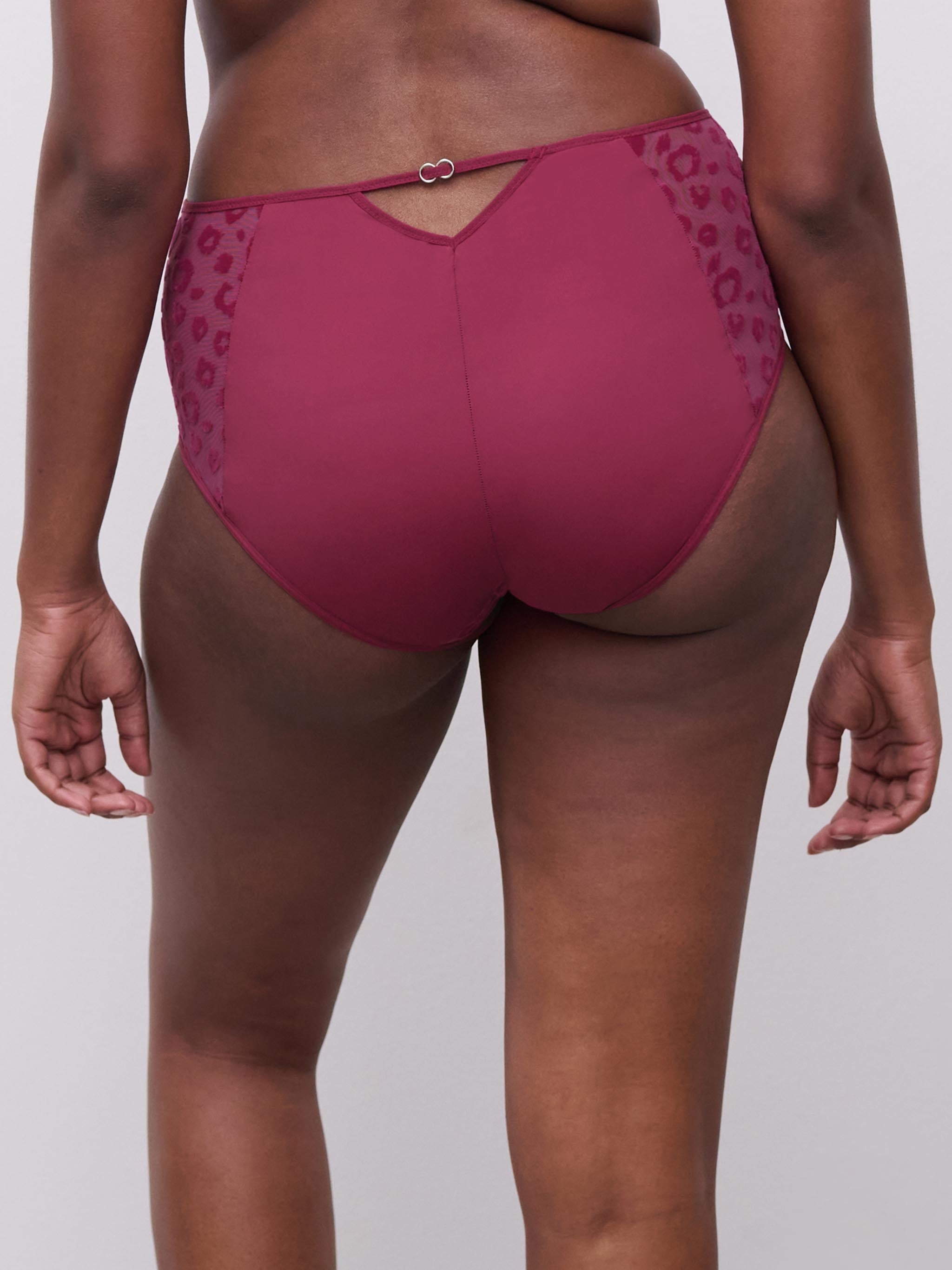 Culotte taille haute - Fuschia foncé