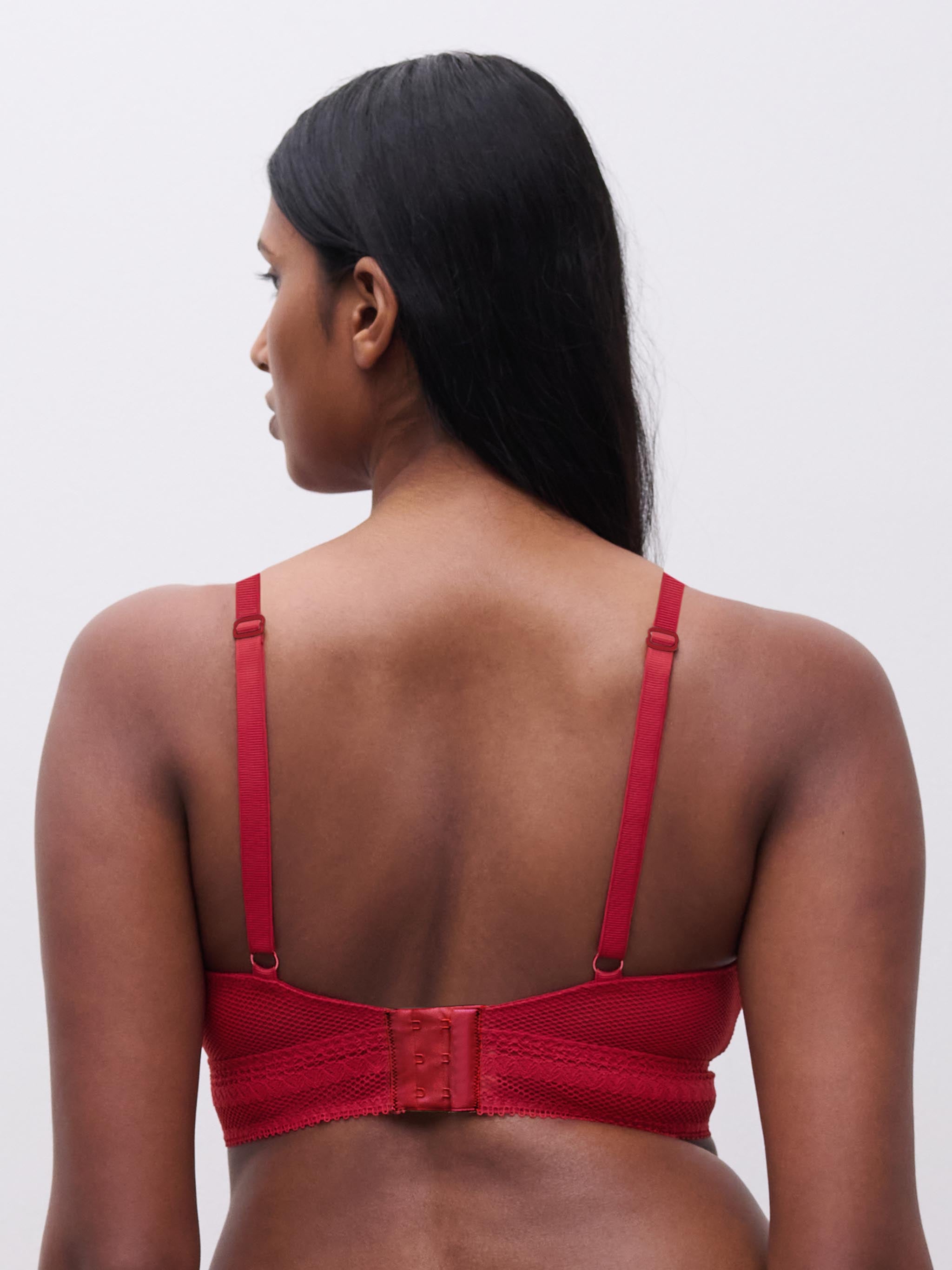 Soutien-gorge sans armature maintien - Rouge scarlet