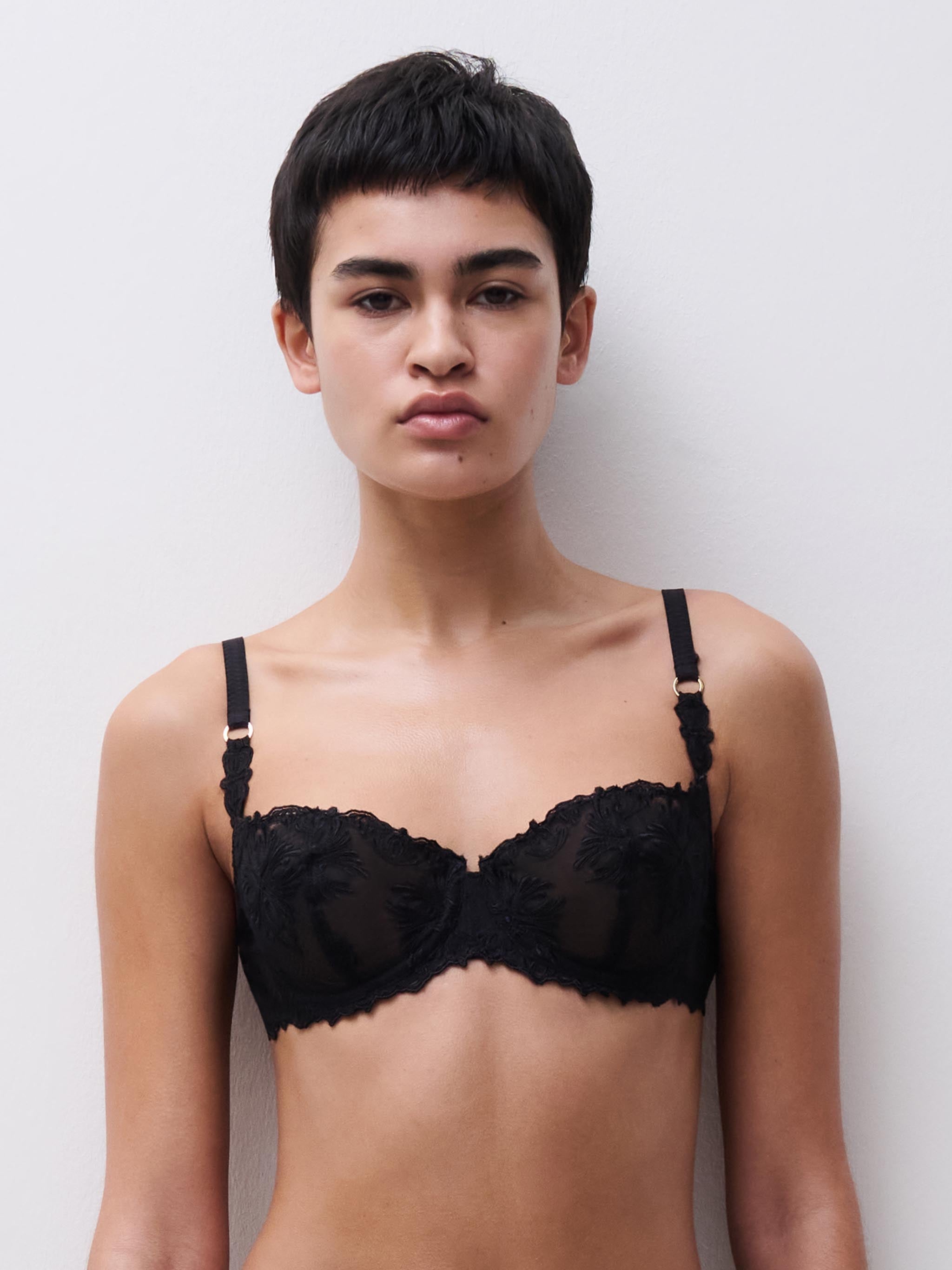Soutien-gorge corbeille - Noir