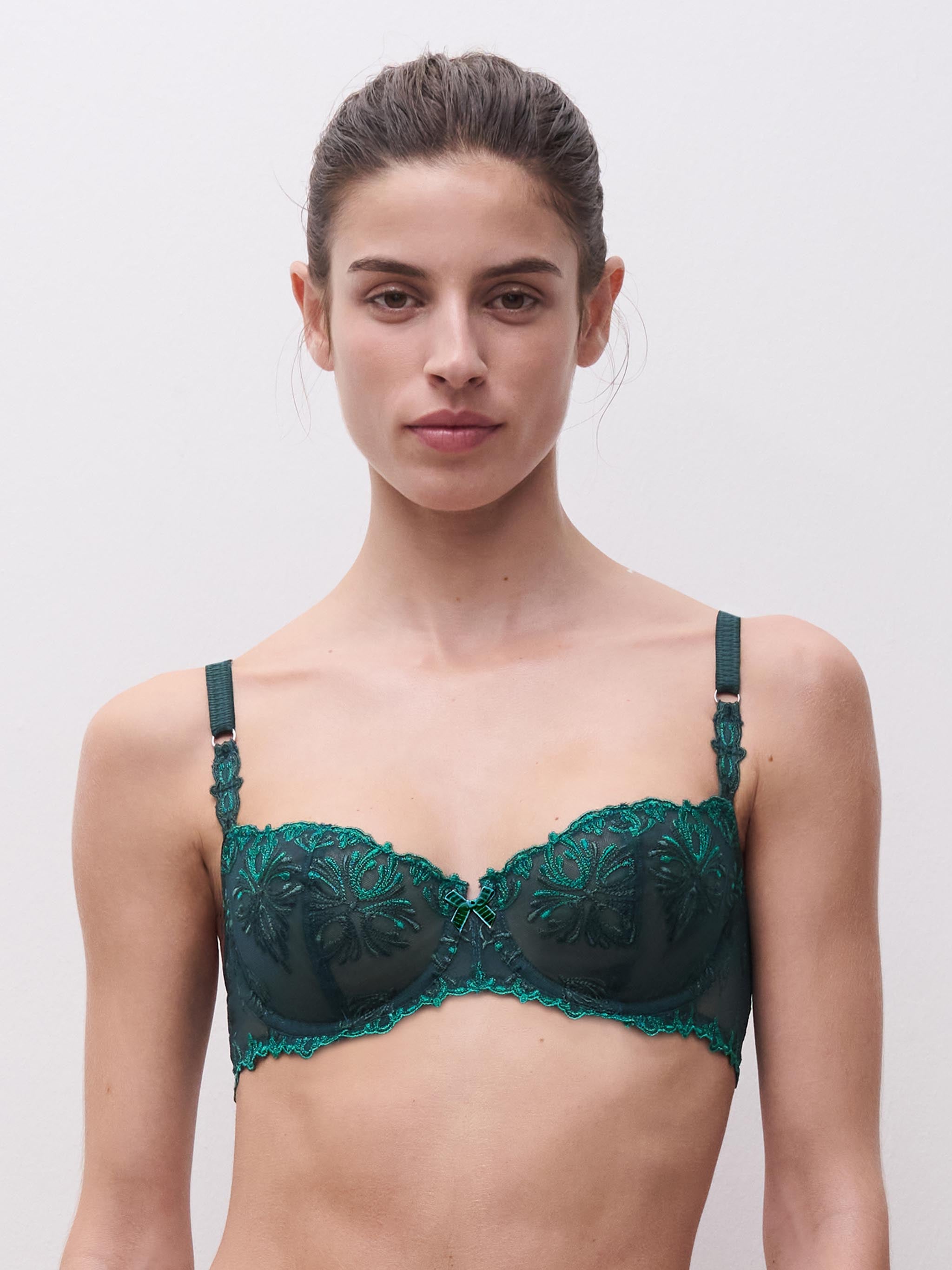 Soutien-gorge corbeille - Vert Eden Multicolore