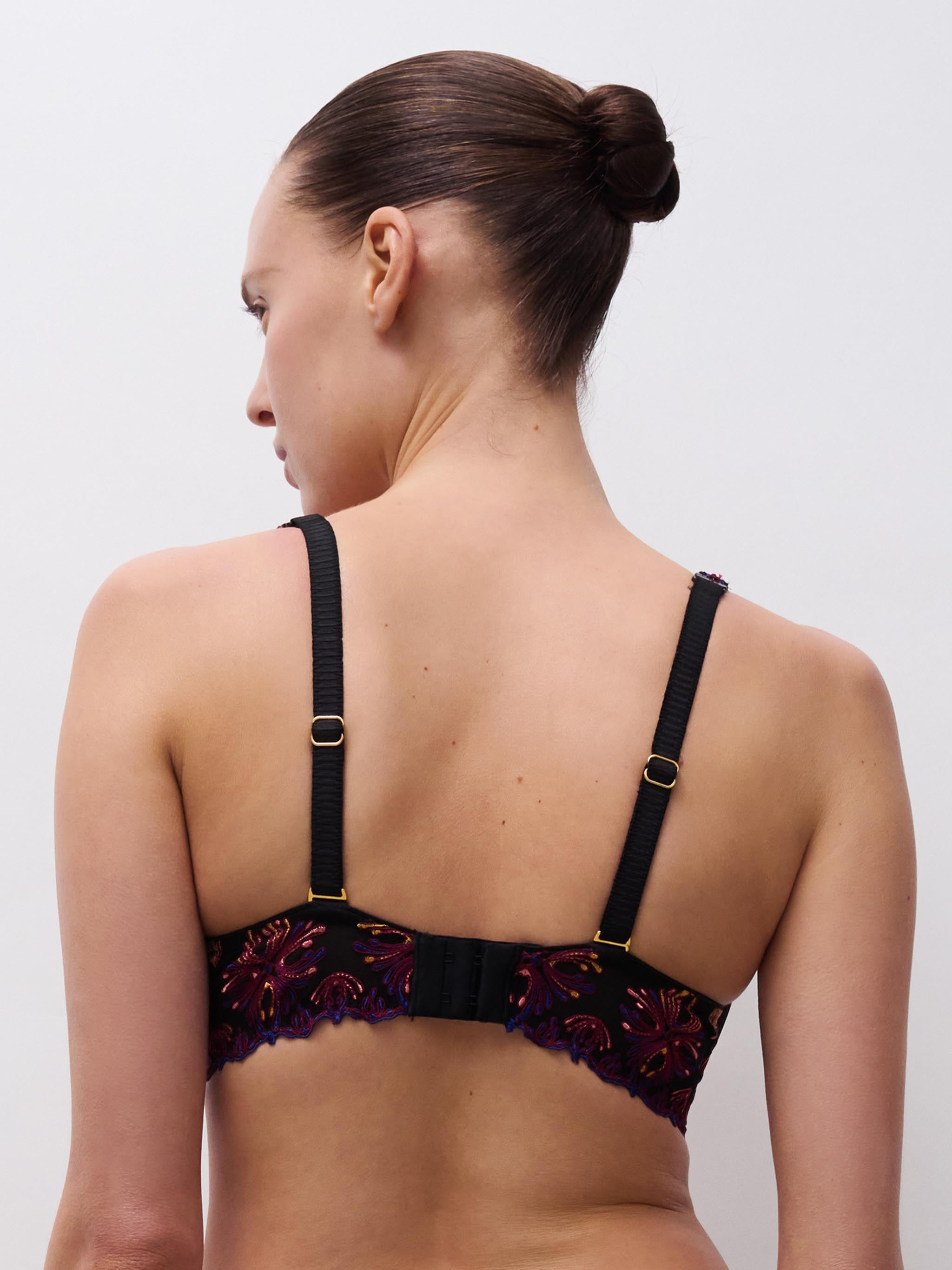 Soutien-gorge mémoire de forme emboîtant - Noir joyaux