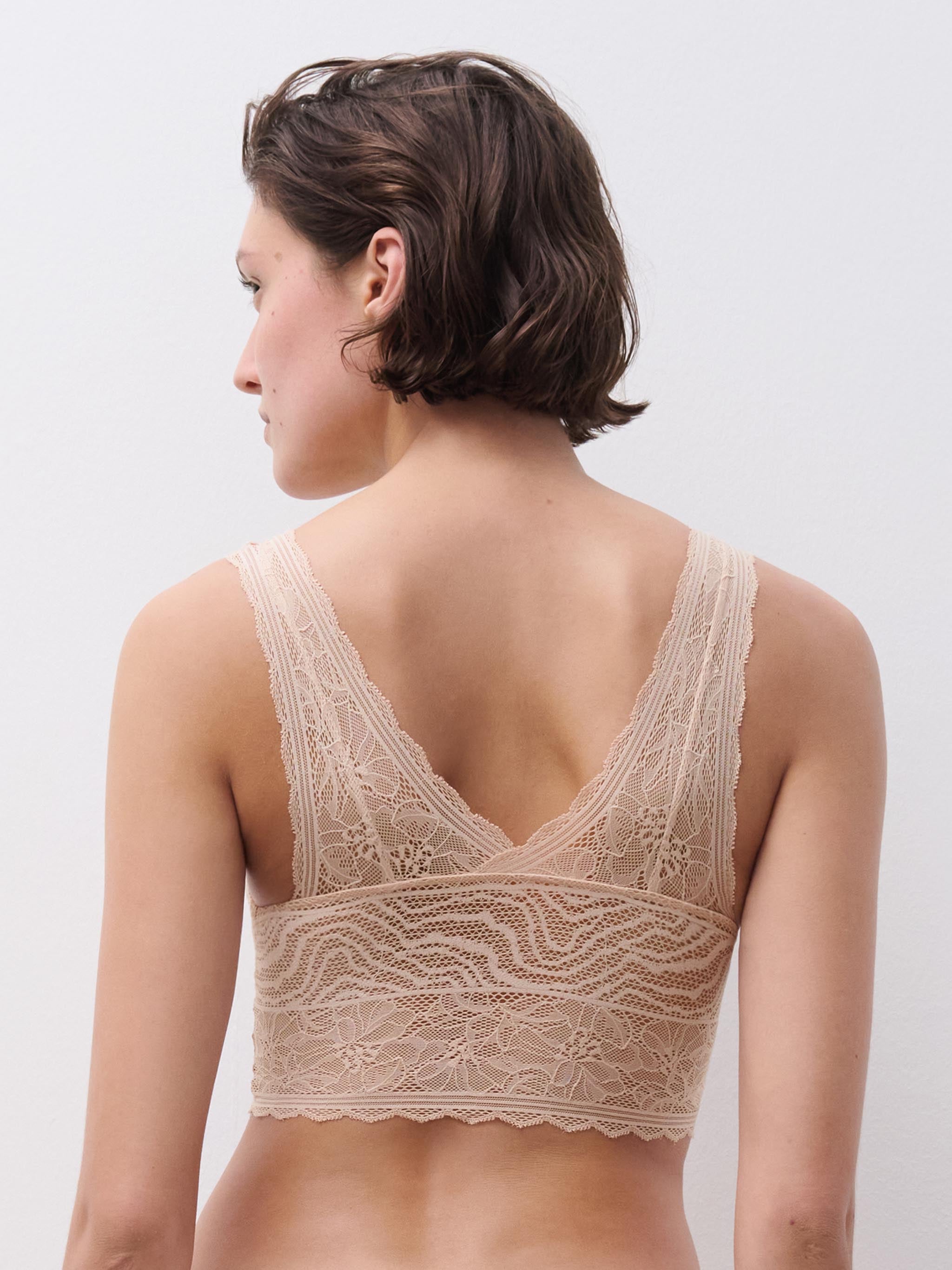 Soutien-gorge sans armature mousse - Beige doré