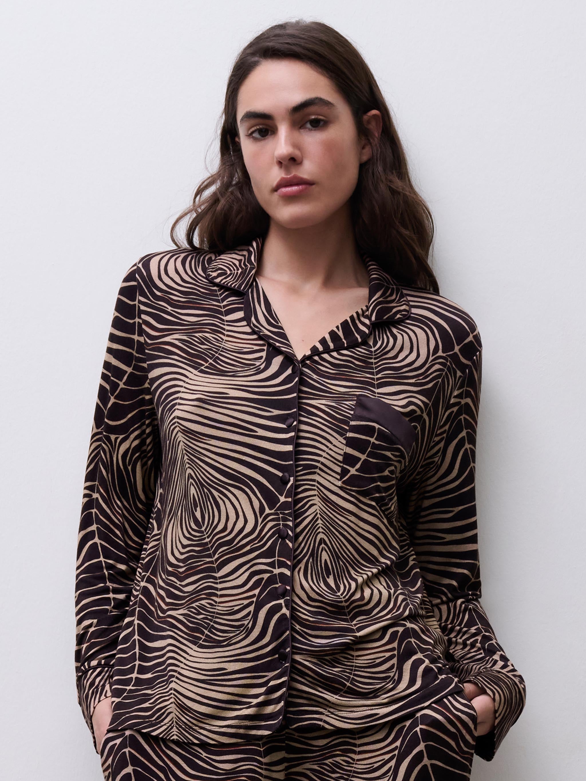 Chemise manches longues - Imprimé zébré