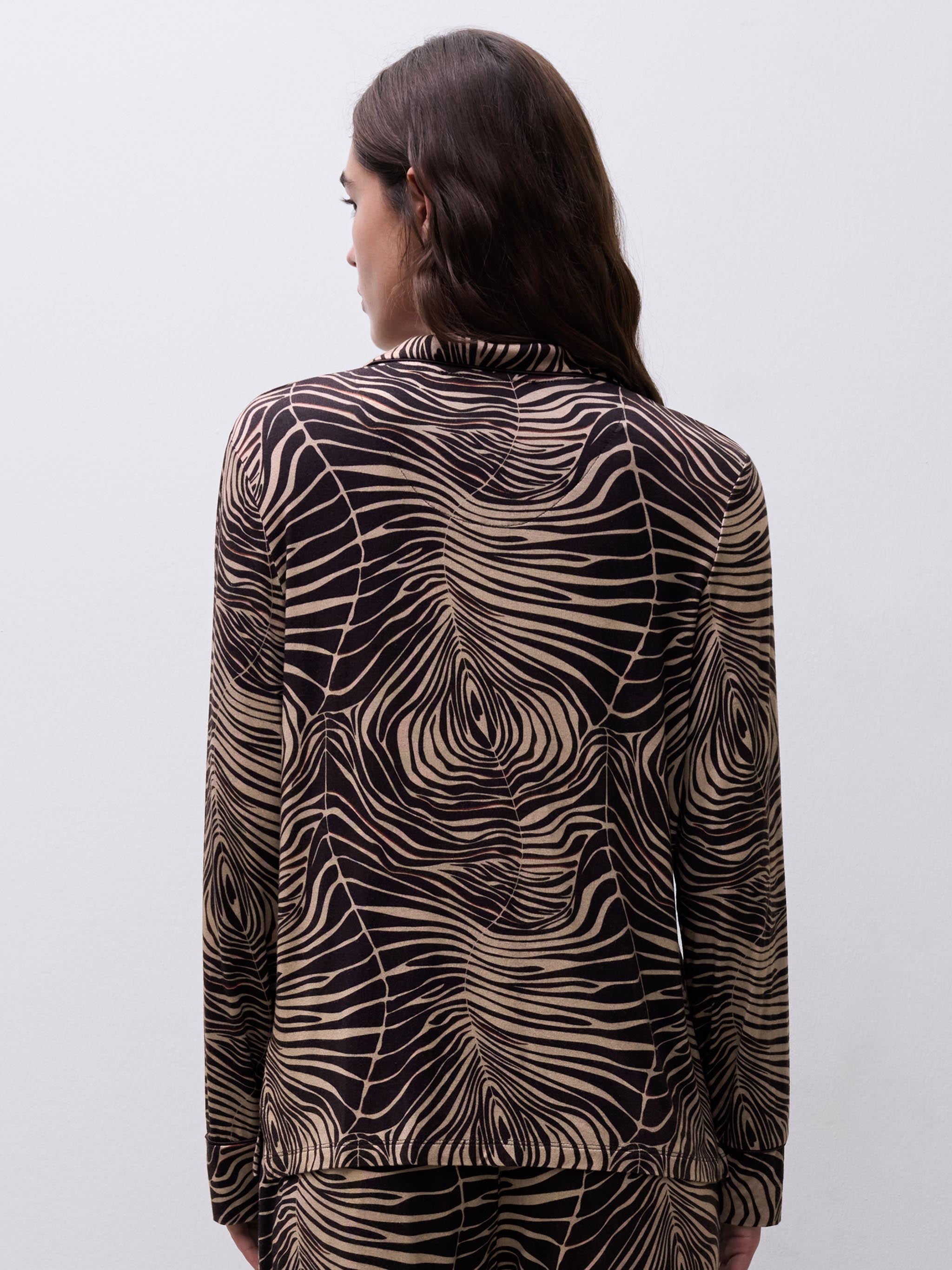 Chemise manches longues - Imprimé zébré