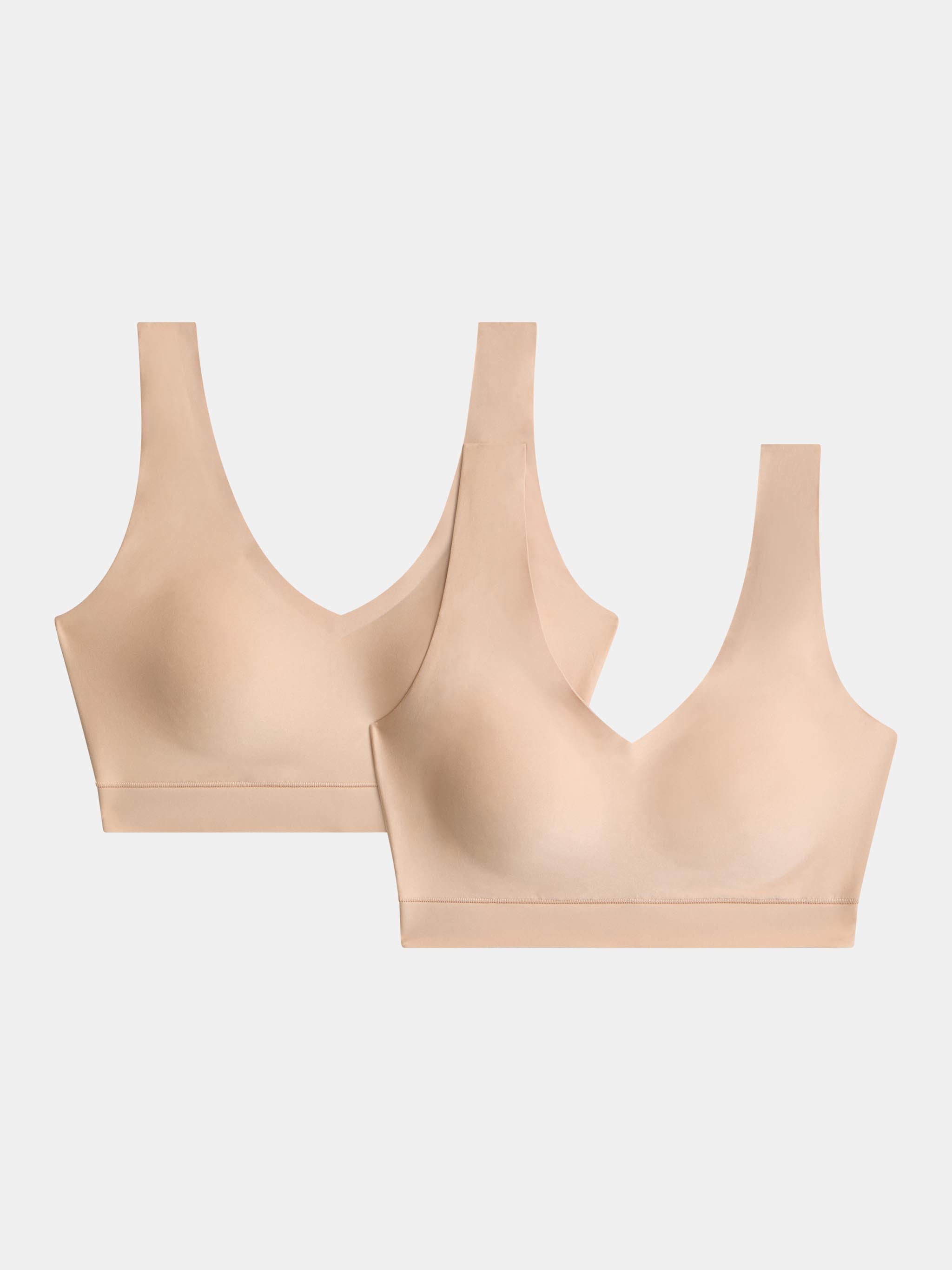 Brassière coques (pack de 2) - Nude