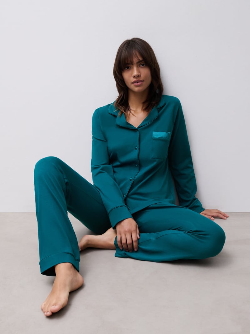 Chemise manches longues - Vert Orient