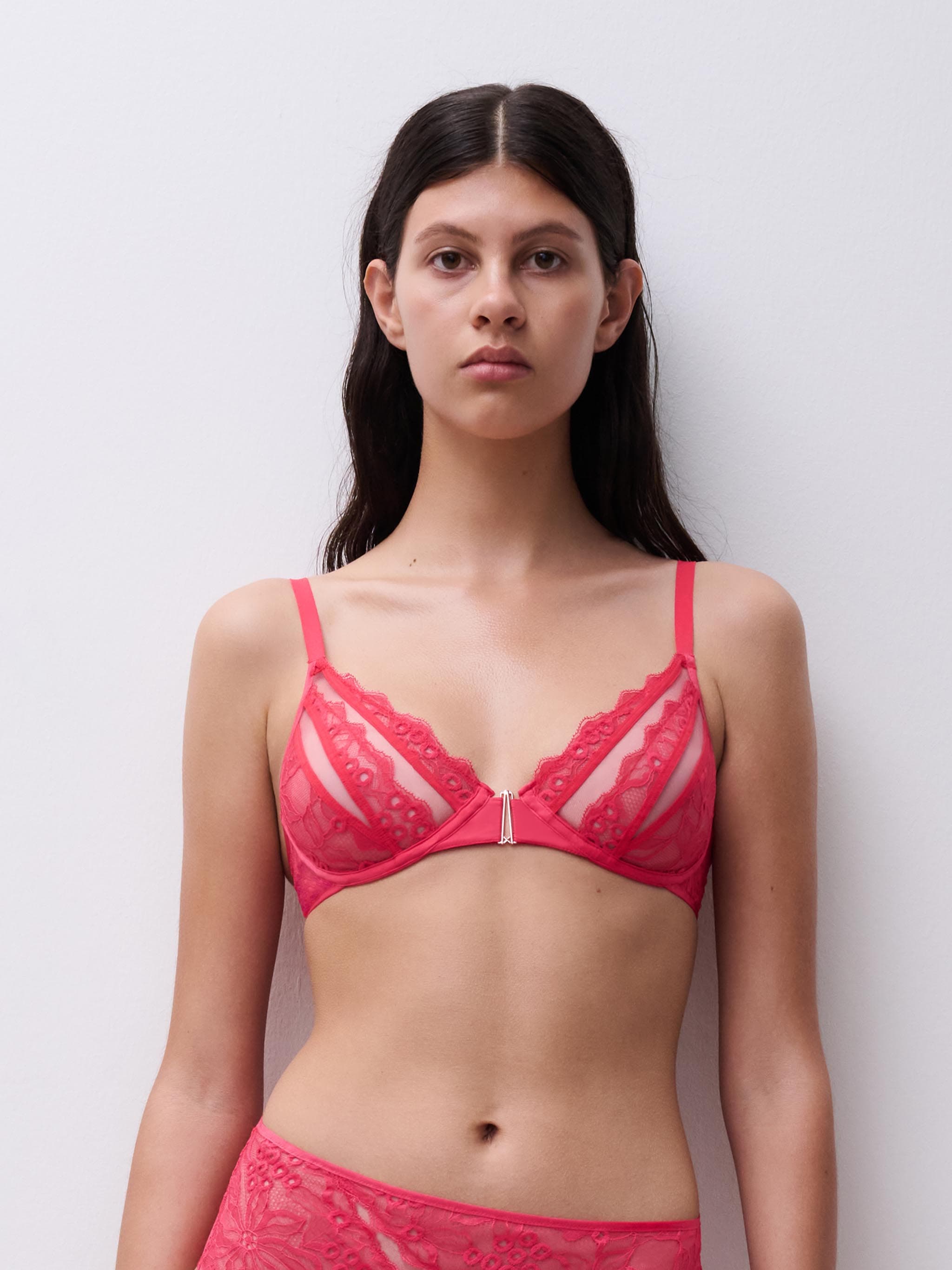 Soutien-gorge armature - Rouge velours