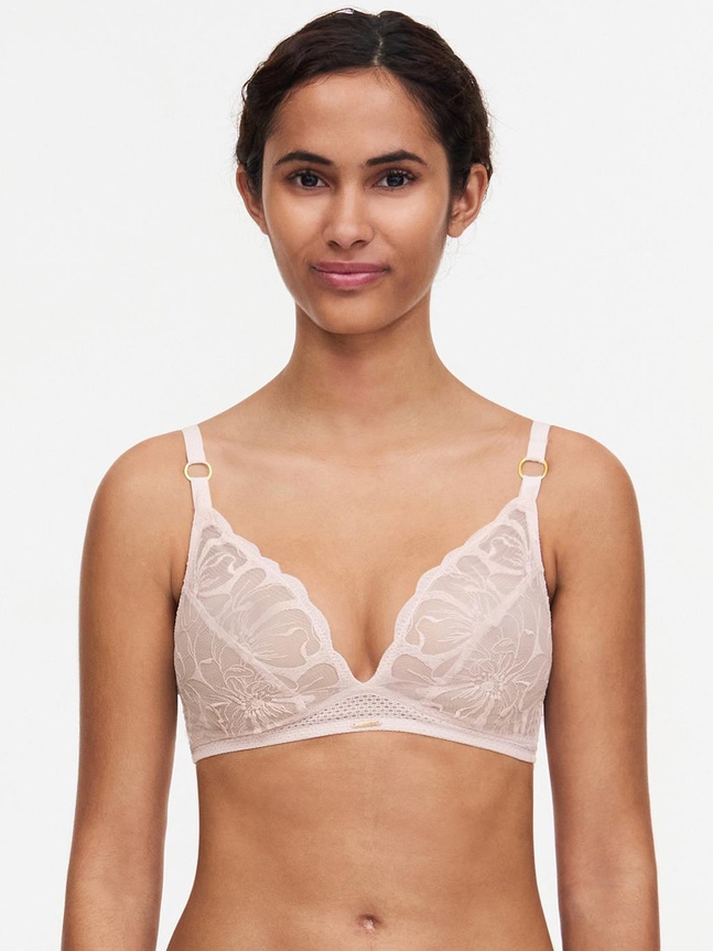 Soutien-gorge sans armature triangle Fleurs Chantelle