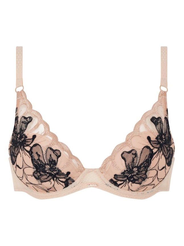 Soutien-gorge coques plongeant Fleurs Signature Chantelle