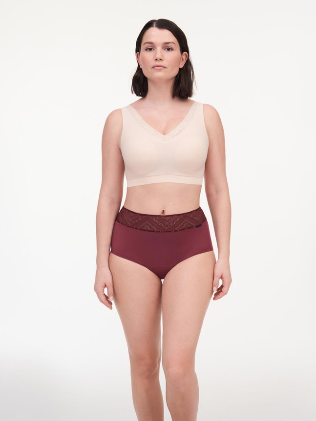Culotte menstruelle taille haute Period Panty Lace Chantelle